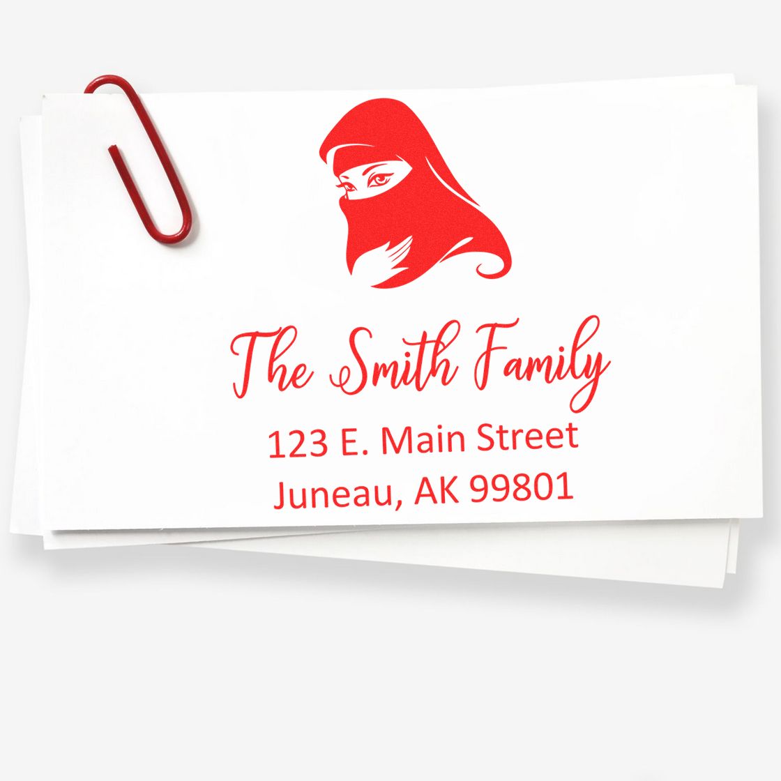 Intriguing Veil Customized Address Stamper - Engineer Seal Stamps