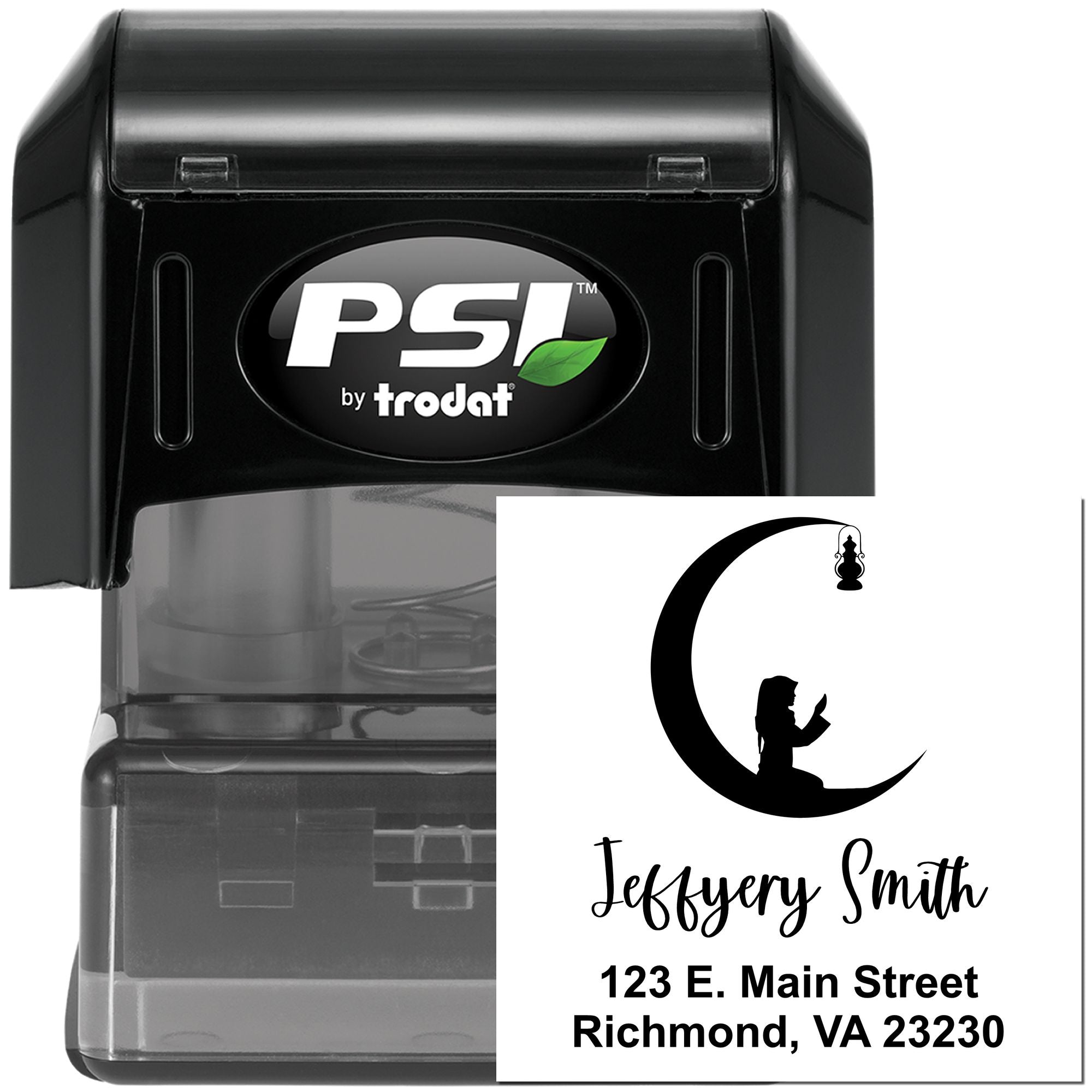 Muslim Sitting in Prayer Customized Mail Stamper Pre-Inked - Engineer Seal Stamps