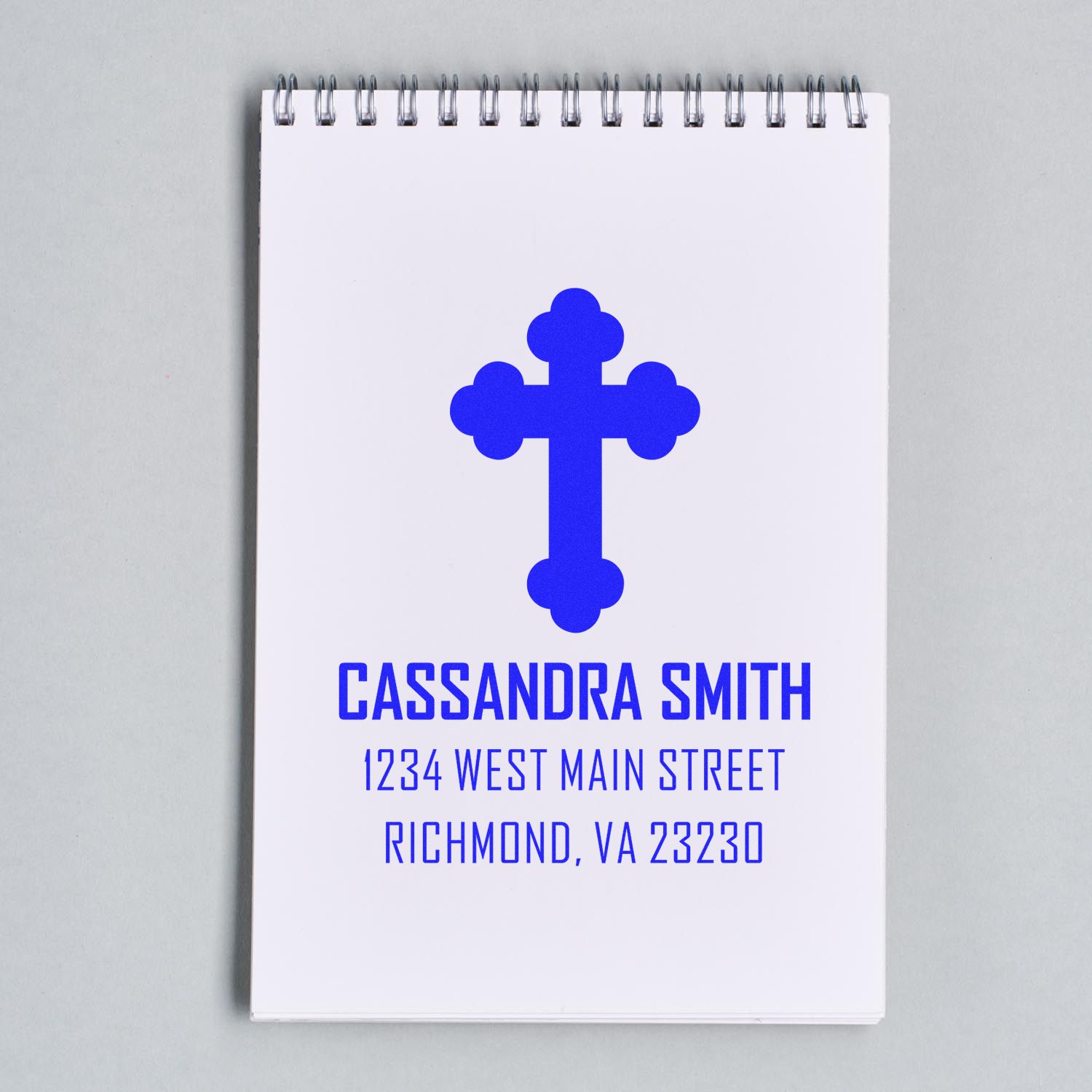 Esteemed Cross Christian Customized Envelope Stamp Self-Inking - Engineer Seal Stamps