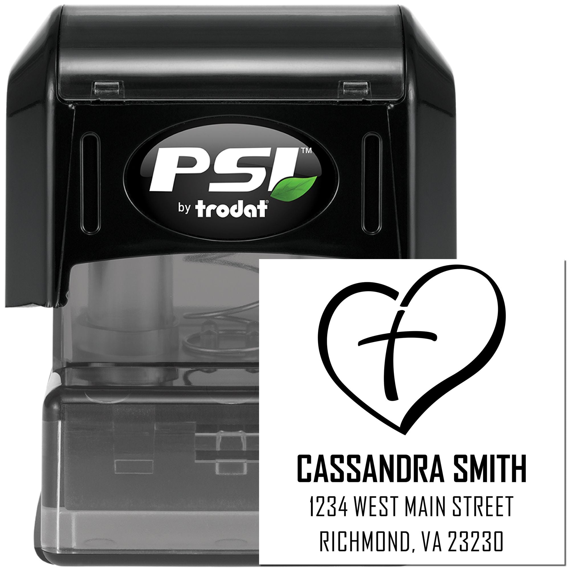 Revered Cross Christian Customized Envelope Stamper Self-Inking - Engineer Seal Stamps