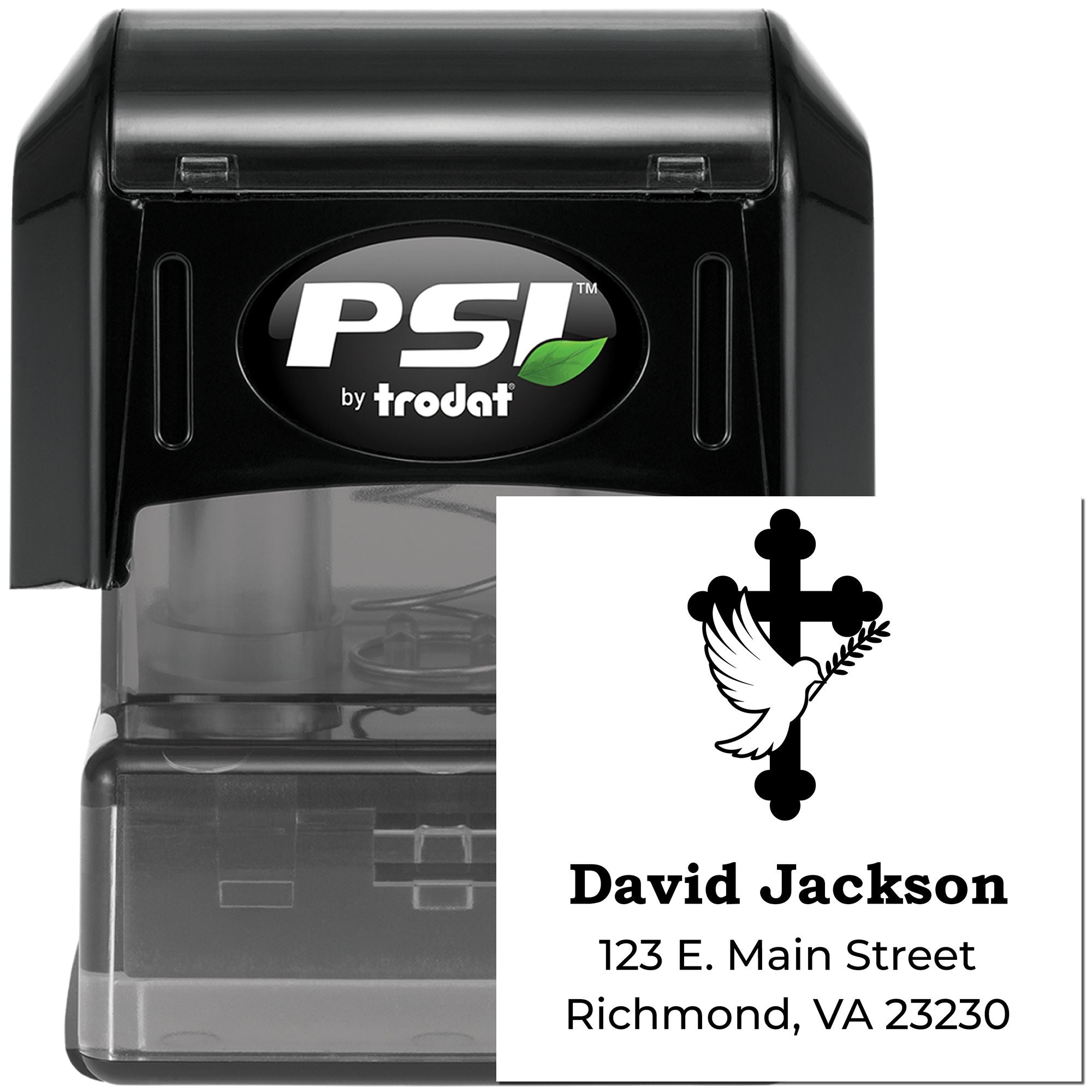 Admired Faith Christian Customized Address Stamper Self-Inking - Engineer Seal Stamps