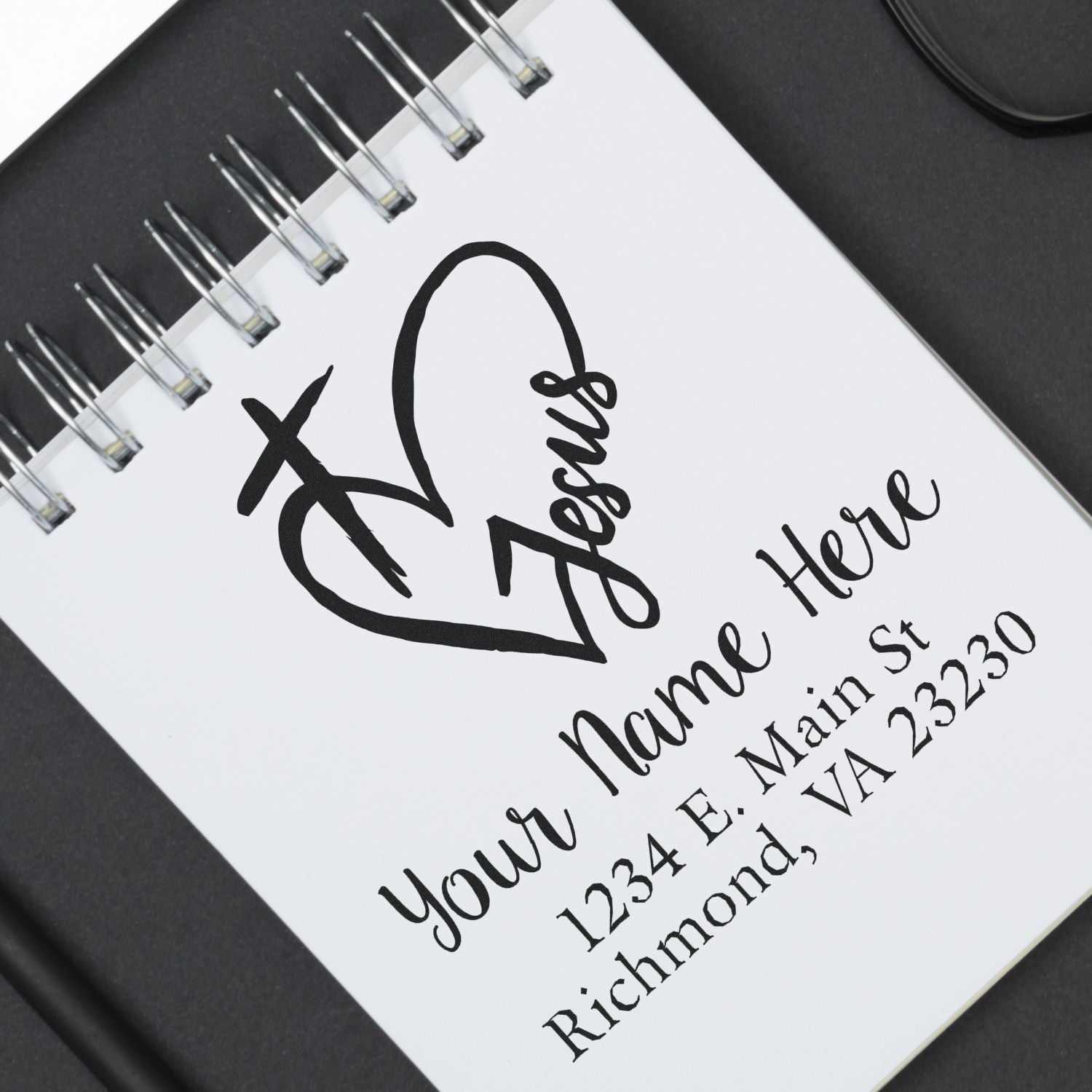 Jesus Loves You Christian Customized Mail Stamp Self-Inking - Engineer Seal Stamps