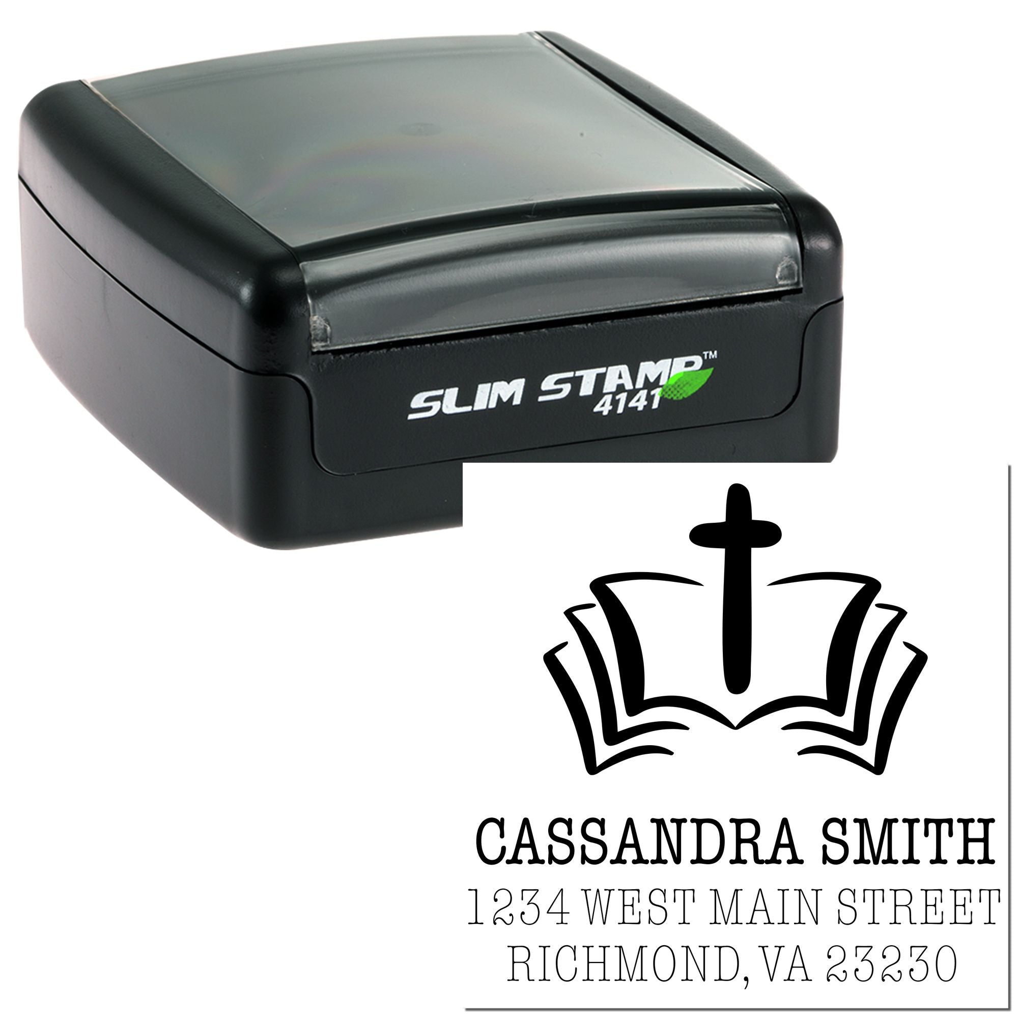 Distinguished Bible Christian Address Stamp Self-Inking - Engineer Seal Stamps