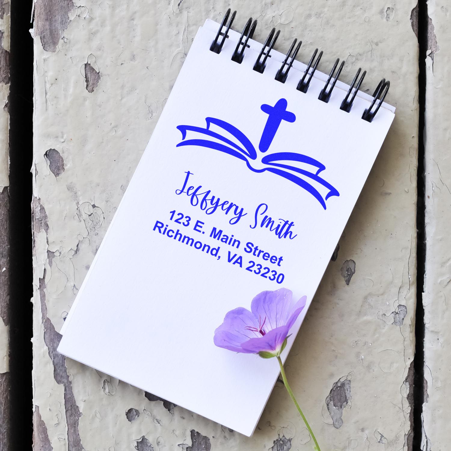 Pure Cross Christian Customized New Home Stamp Self-Inking - Engineer Seal Stamps