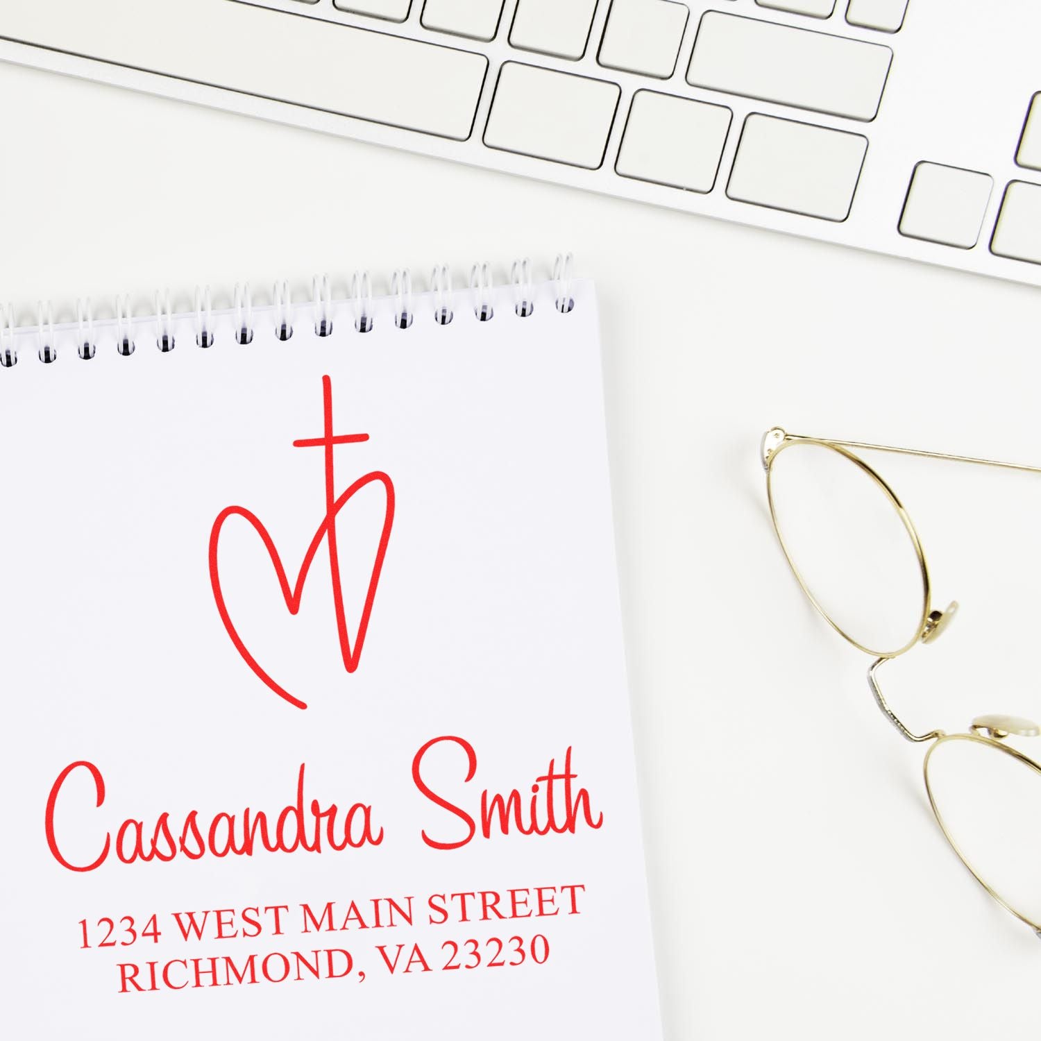 Sacred Faith Christian Return Address Stamper Self-Inking - Engineer Seal Stamps