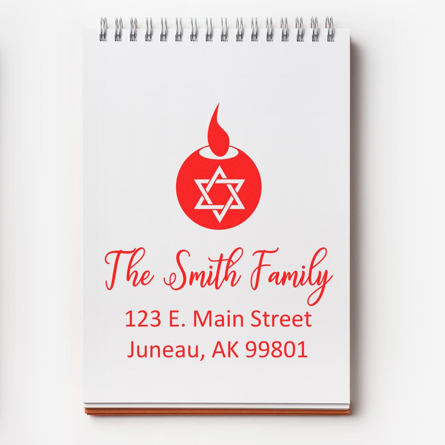 Precious Light Hebrew Personalized Envelope Stamp - Engineer Seal Stamps