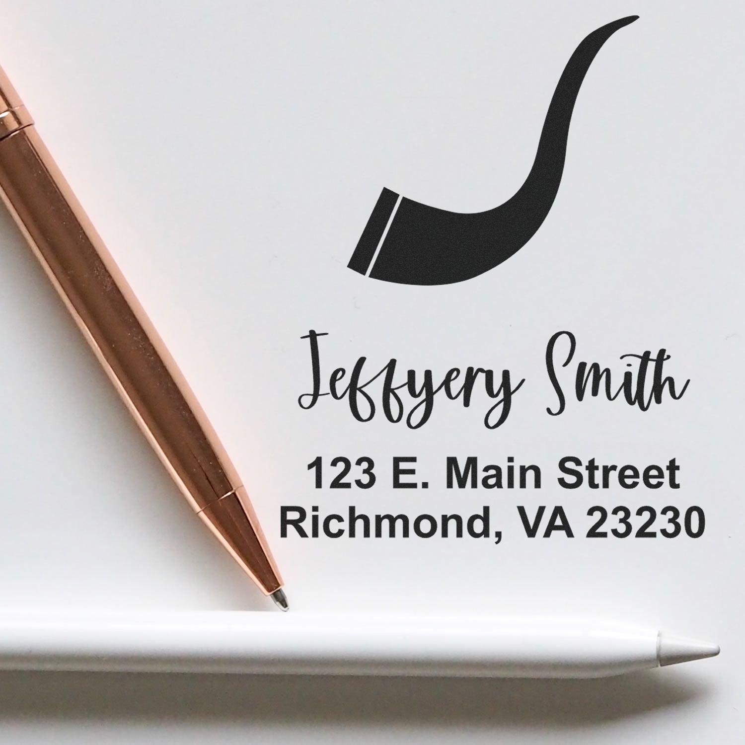 Joyful Shofar Hebrew Personalized Envelope Stamper - Engineer Seal Stamps