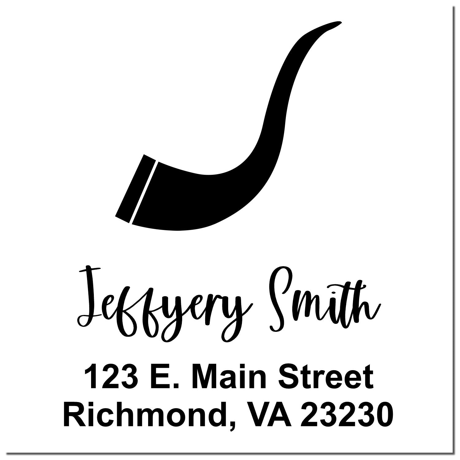 Jewish Joyful Shofar Customized Return Address Stamper - Engineer Seal Stamps