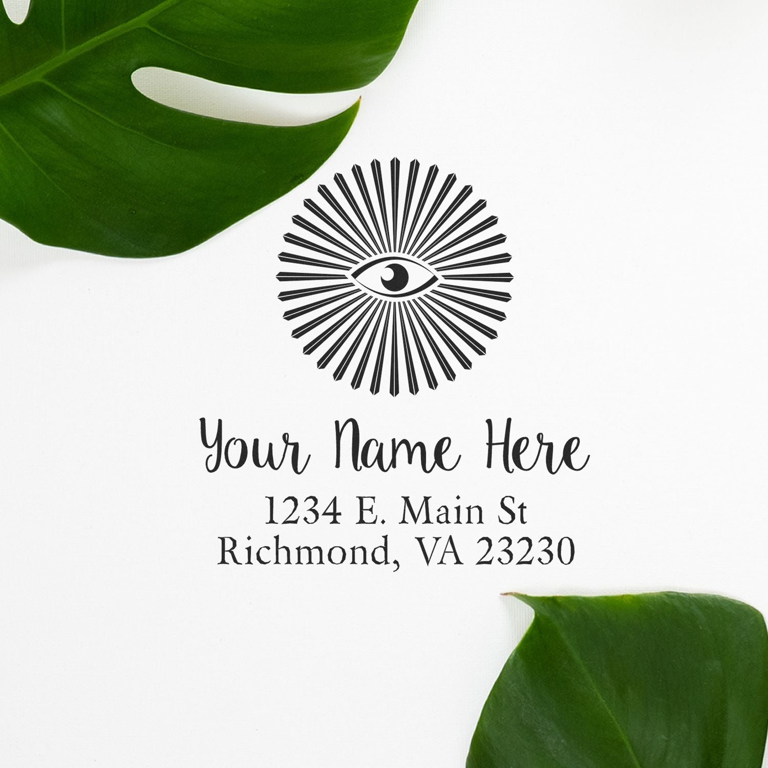 Masonic Veiled Masons Self-Inking Personalized Return Address Stamp - Engineer Seal Stamps