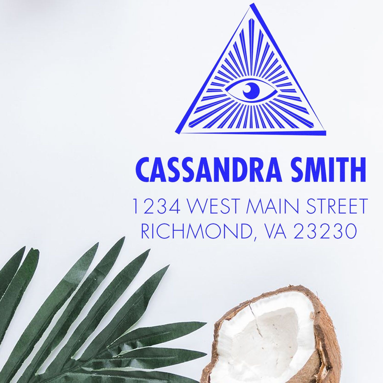 PSI Masonic Wondrous Masons Customized Return Address Stamper - Engineer Seal Stamps