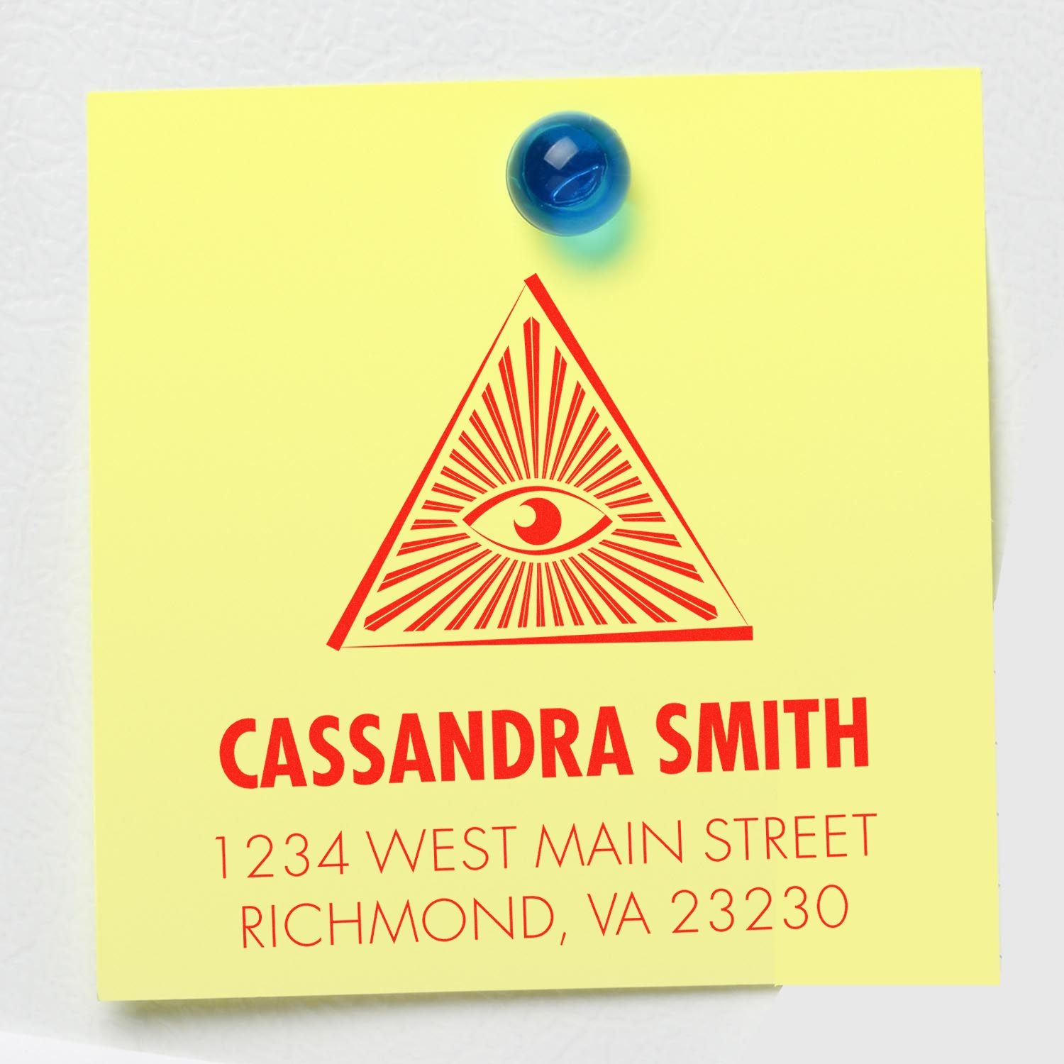 PSI Masonic Wondrous Masons Customized Return Address Stamper - Engineer Seal Stamps