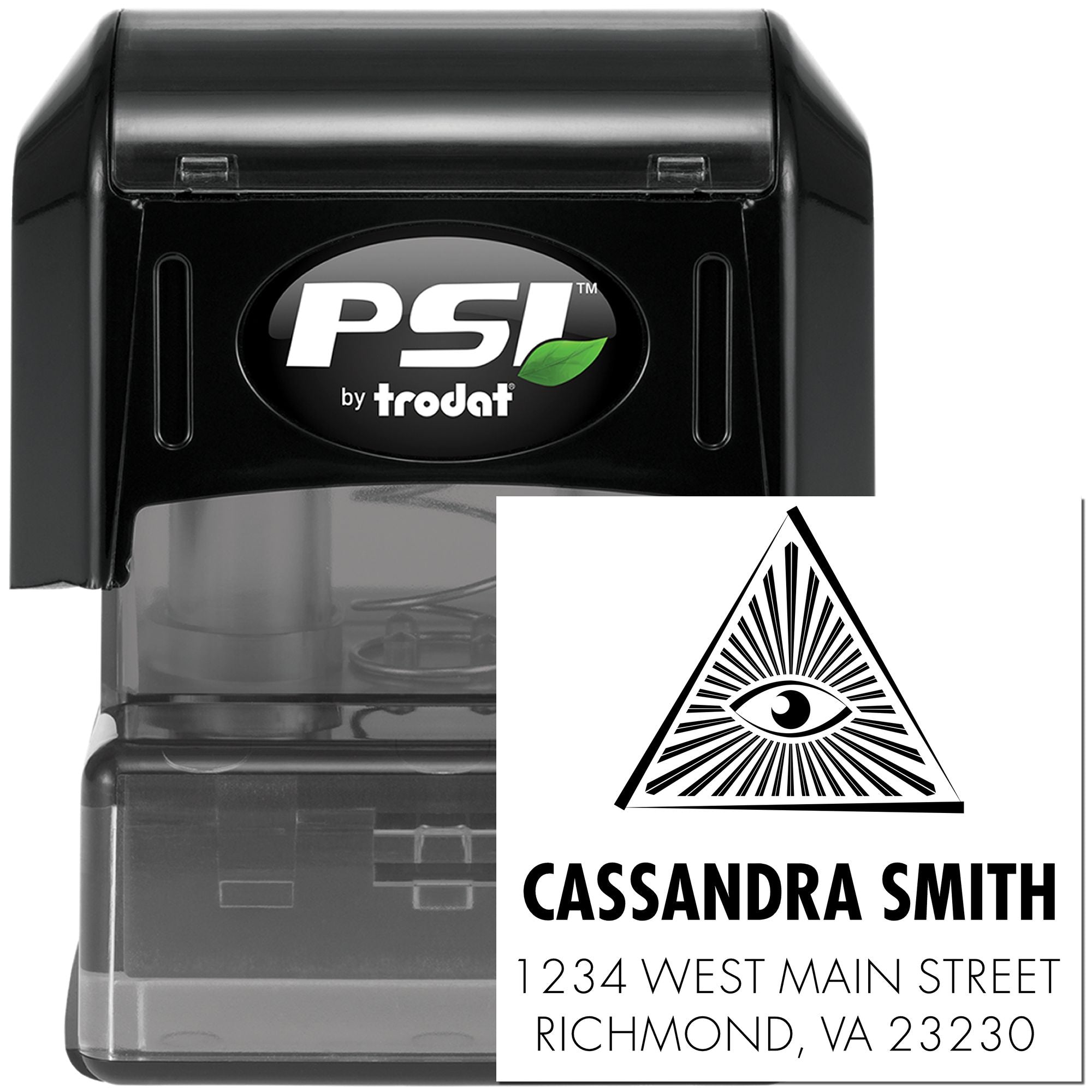 PSI Masonic Wondrous Masons Customized Return Address Stamper - Engineer Seal Stamps