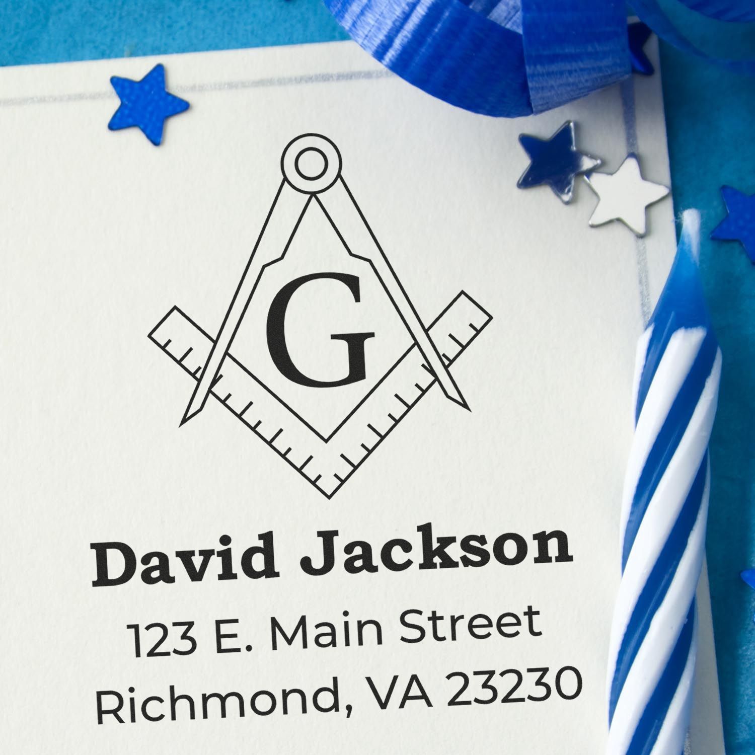Ethereal Masons Return Address Stamp - Engineer Seal Stamps
