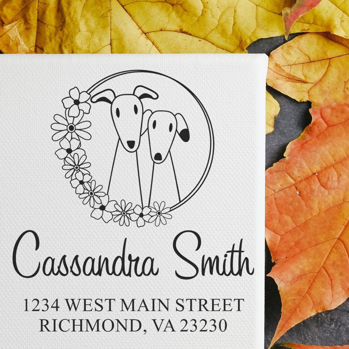 Portable Cute Couple Return Address Stamp Pre-Inked - Engineer Seal Stamps