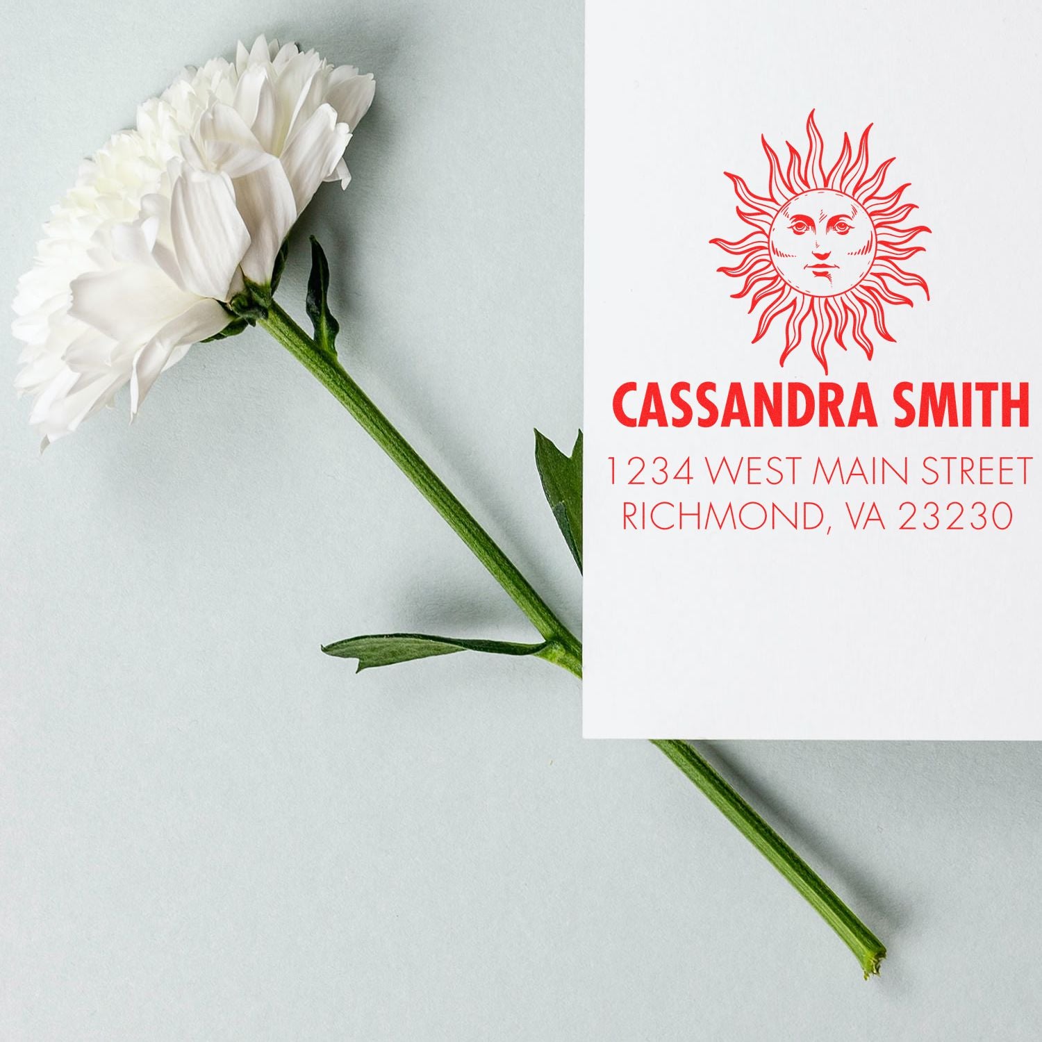 Alpha Sun Customized Return Address Stamp - Engineer Seal Stamps