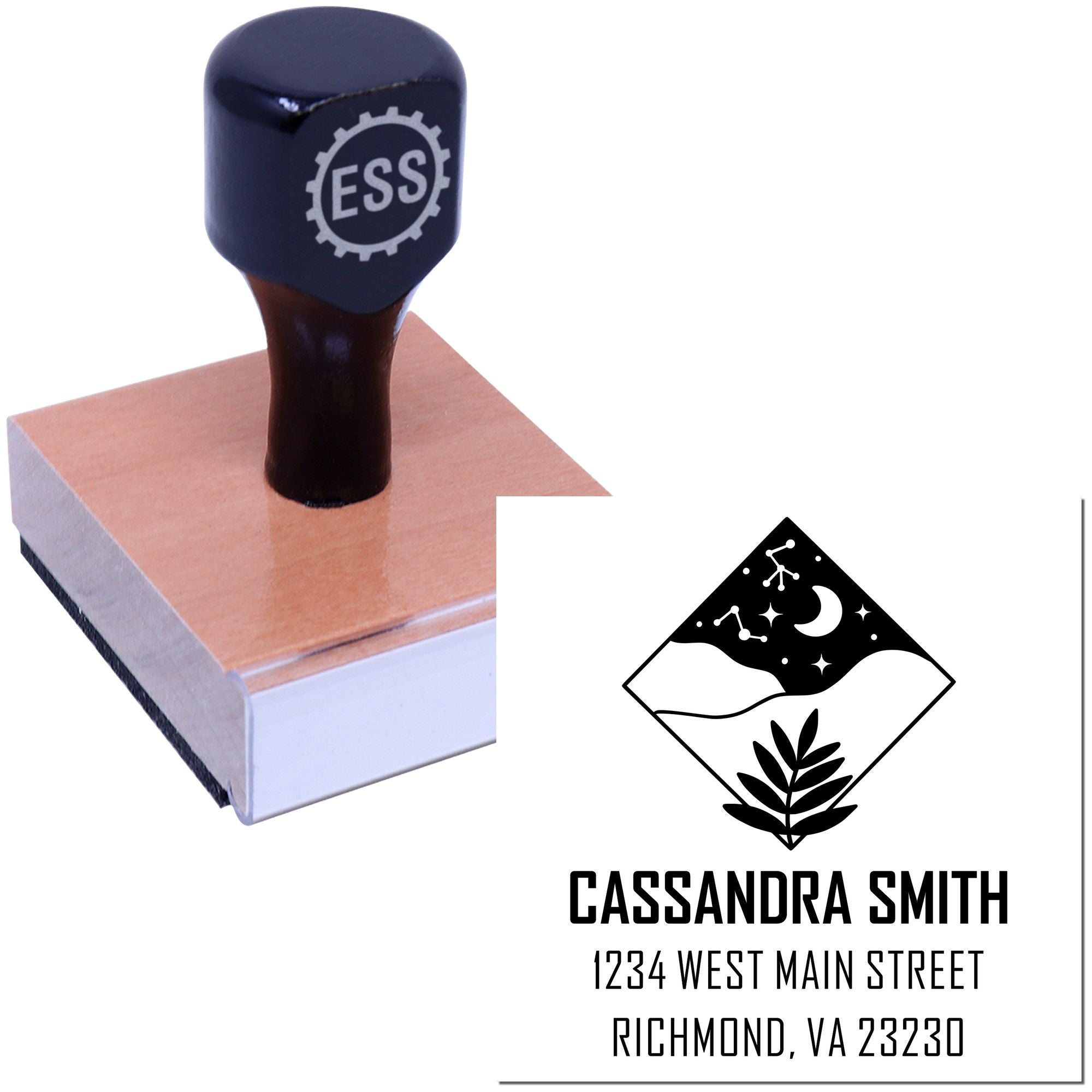 Desert Sky Customized Return Address Stamp - Engineer Seal Stamps