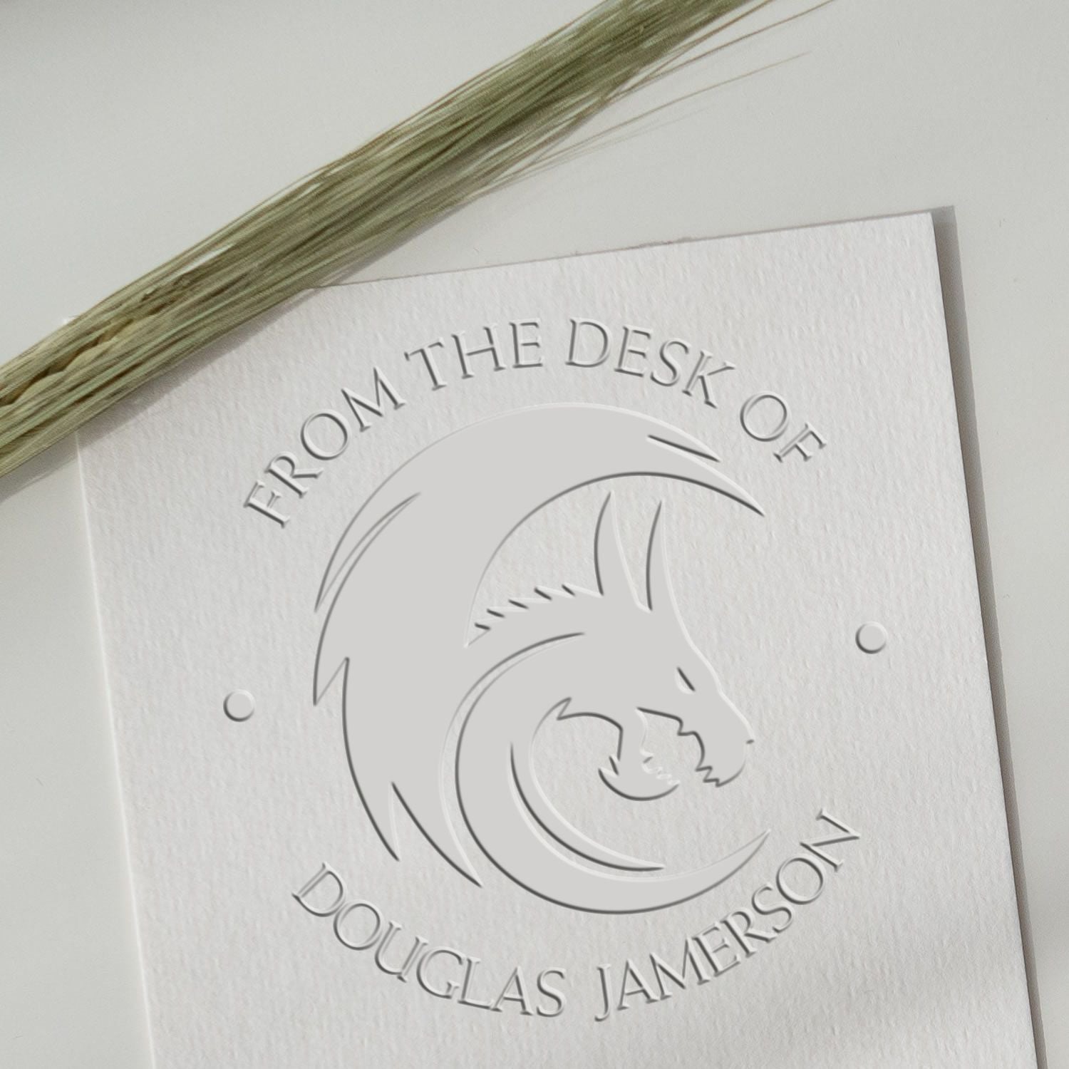 Soft Flame Whisker Personalized Book Embosser
