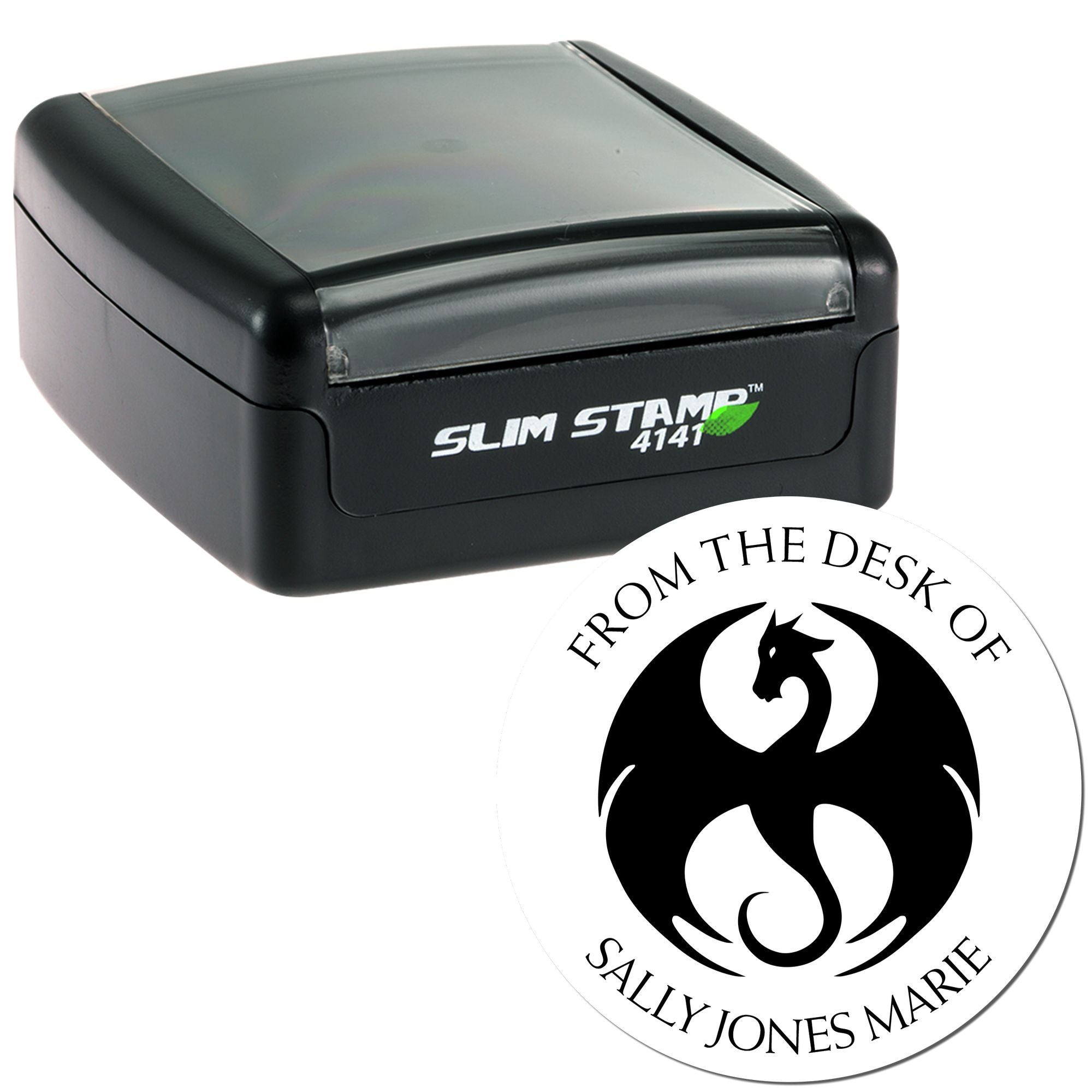 Pre-Inked Sparkle Scales Personalized My Library Stamp - Engineer Seal Stamps