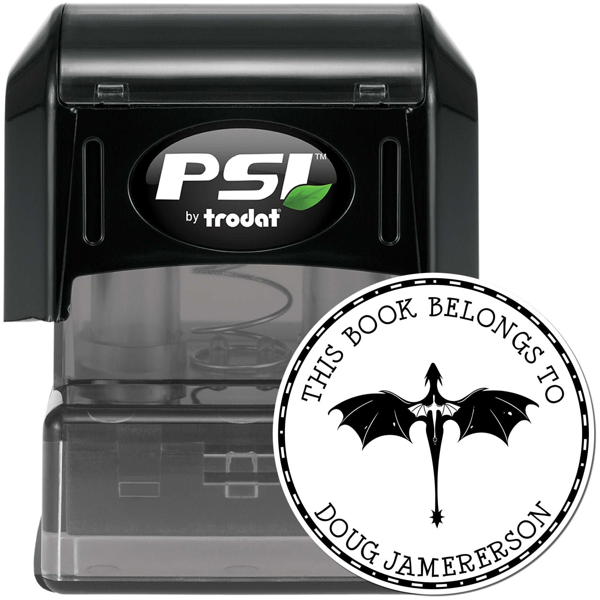 PSI Pre-Inked Twilight Fang Custom Made Read It Stamper - Engineer Seal Stamps