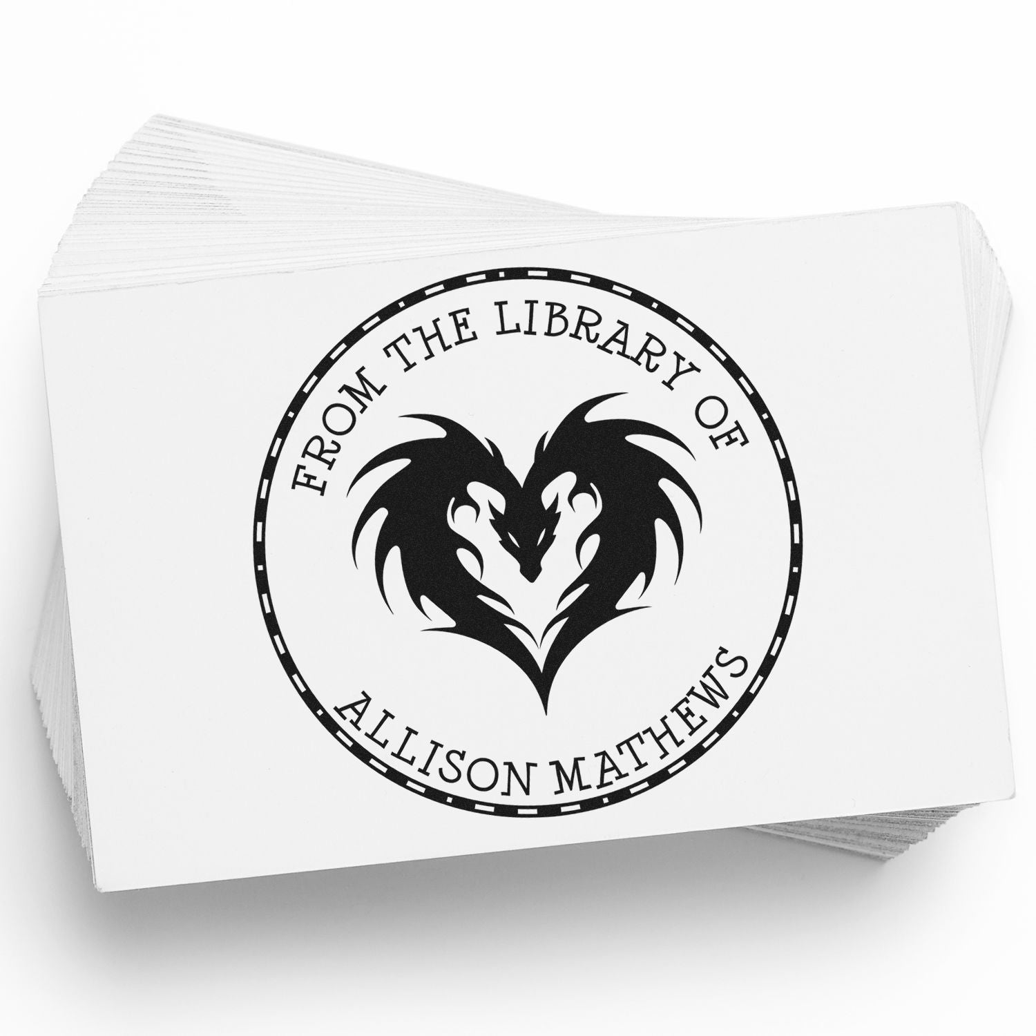 Pre-Inked Mystic Wind Personalized Name Stamp - Engineer Seal Stamps