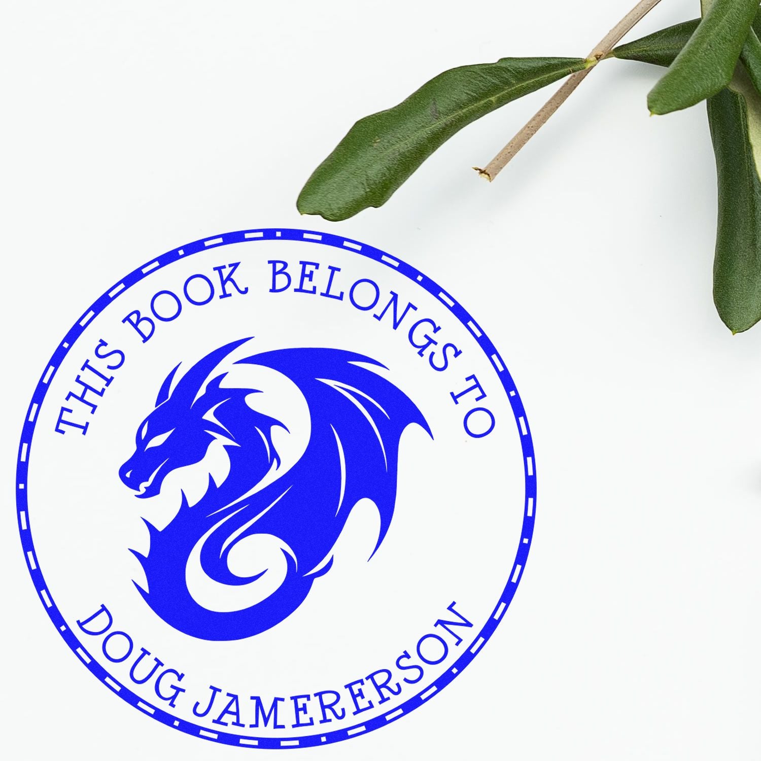 PSI Pre-Inked Glimmer Glide Custom Made Read It Love It Stamper - Engineer Seal Stamps