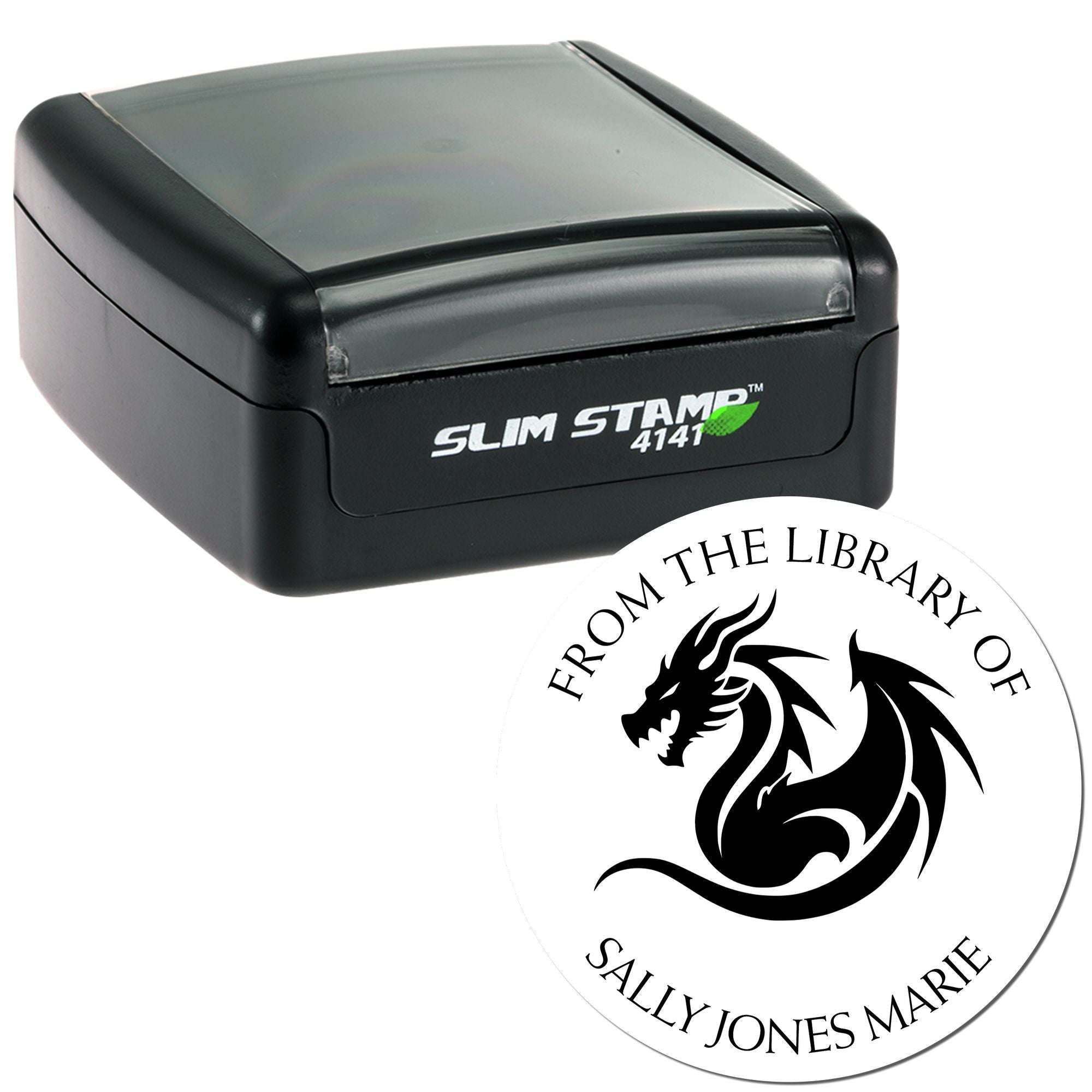 Pre-Inked Thunder Tail Personalized Name Inscription Stamp - Engineer Seal Stamps