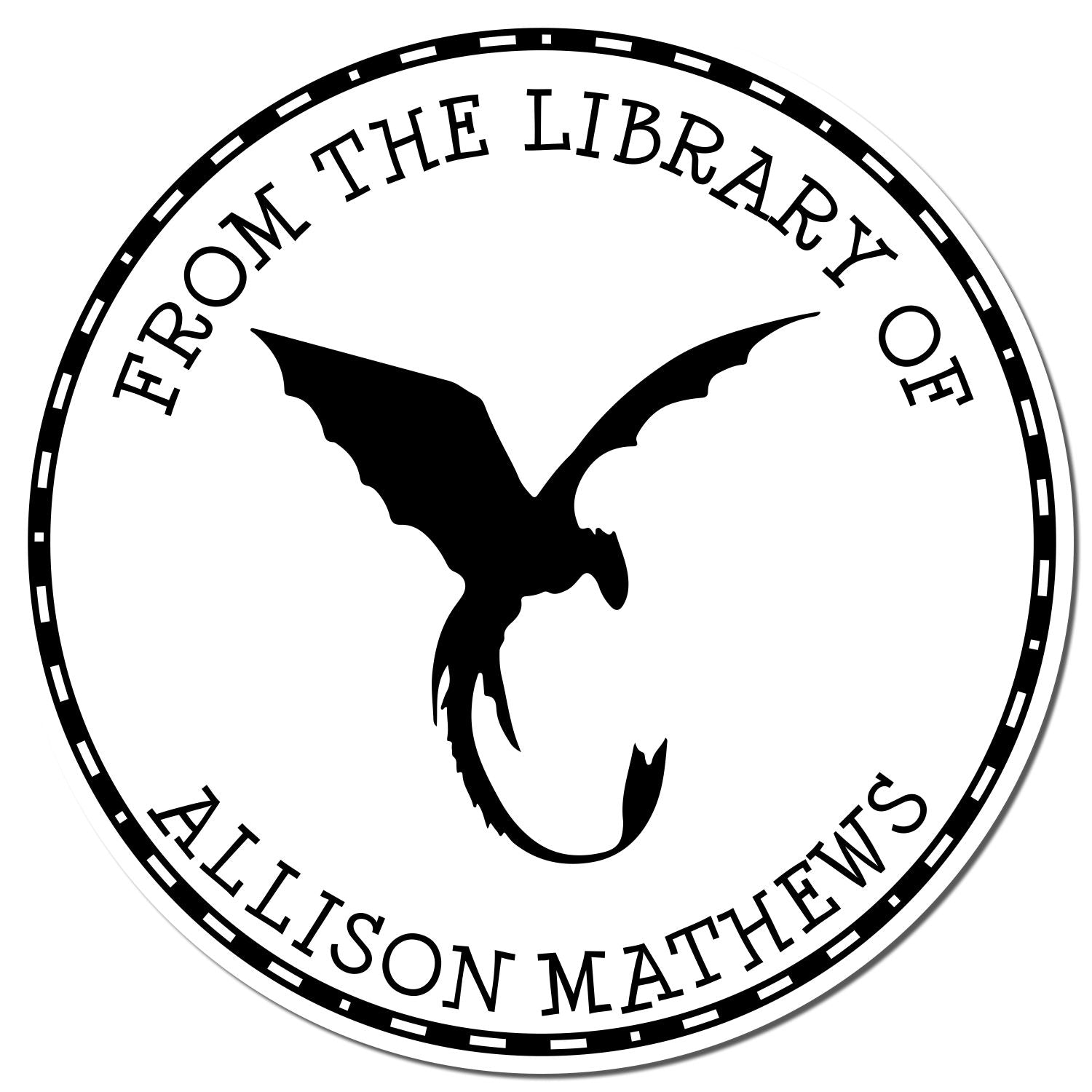 Self-Inking Frost Breath Custom Made Book Library Stamp - Engineer Seal Stamps