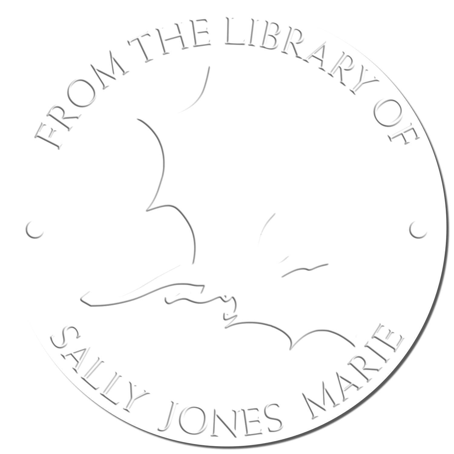 Desk Sky Dancer Personalized My Library Seal Press - Engineer Seal Stamps