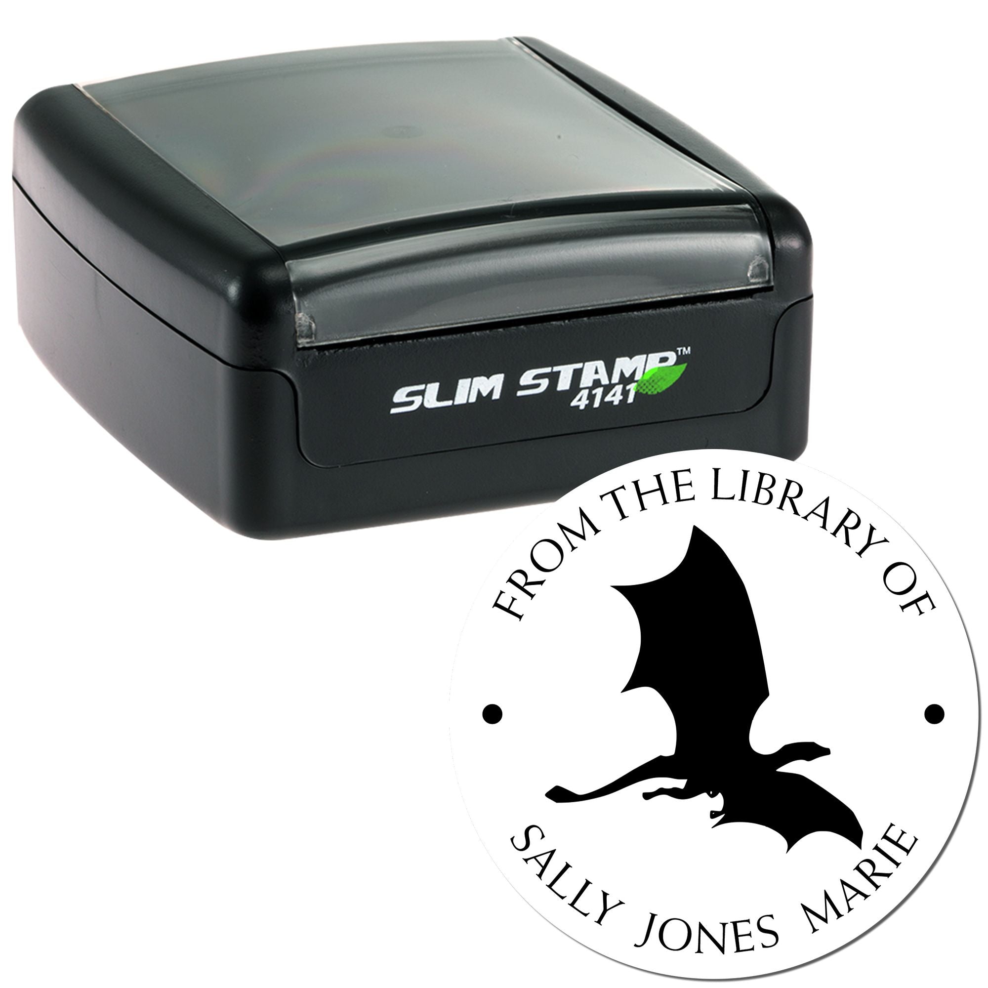 Pre-Inked Sky Dancer Personalized Ownership Stamper - Engineer Seal Stamps