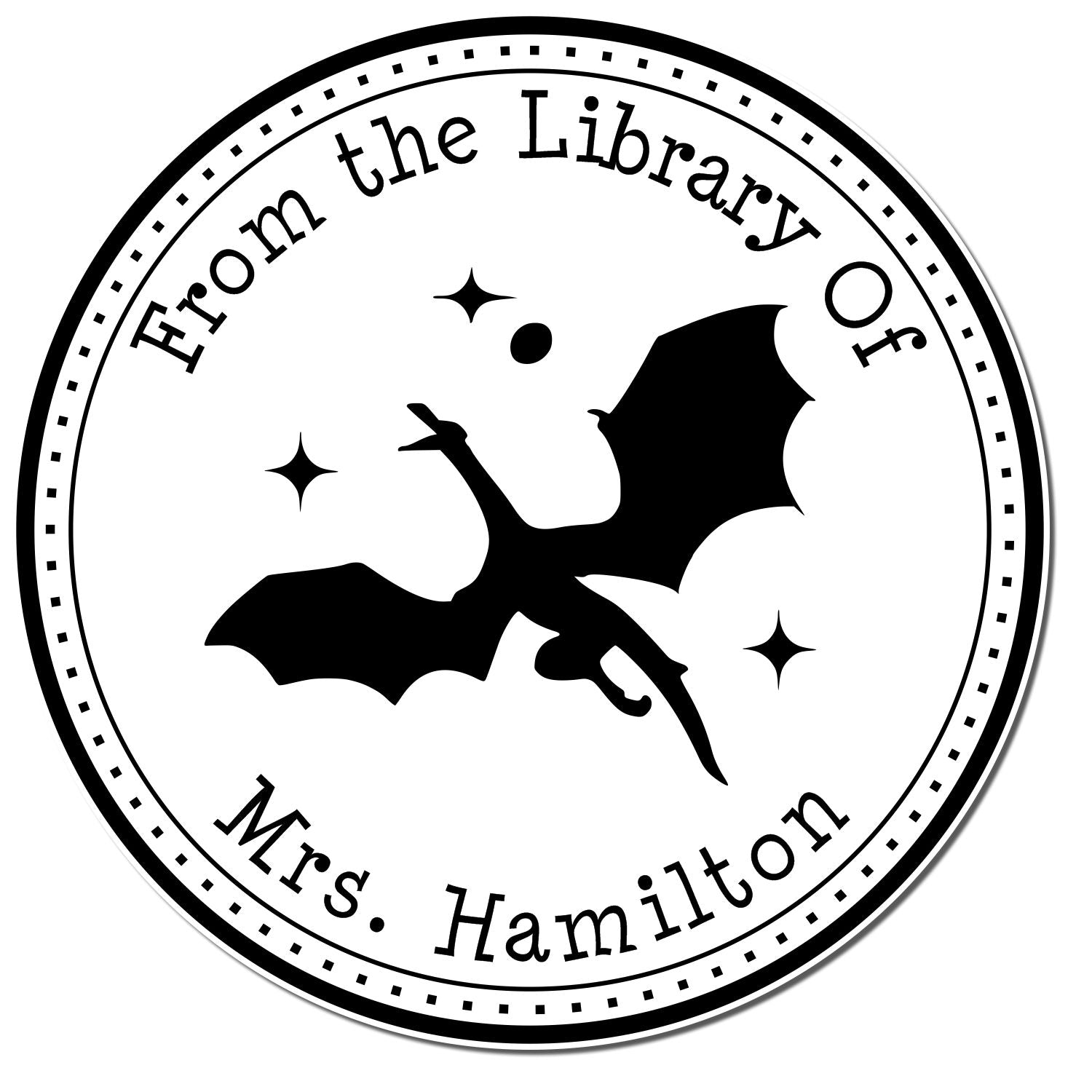 Self-Inking Rune Claw Custom Made Book Lover Stamper - Engineer Seal Stamps