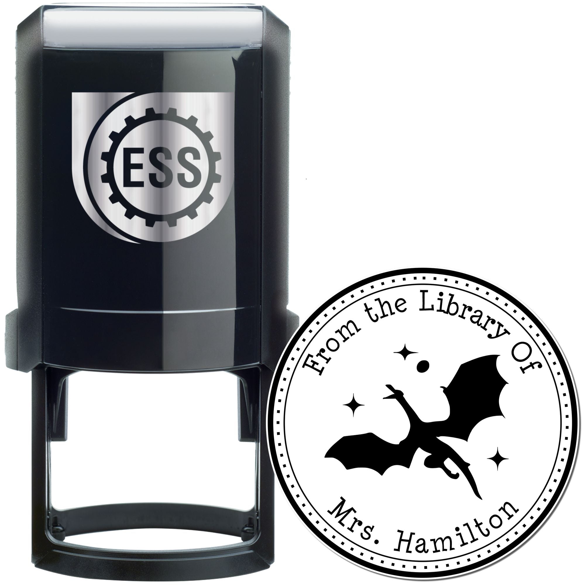 Self-Inking Rune Claw Custom Made Book Lover Stamper - Engineer Seal Stamps