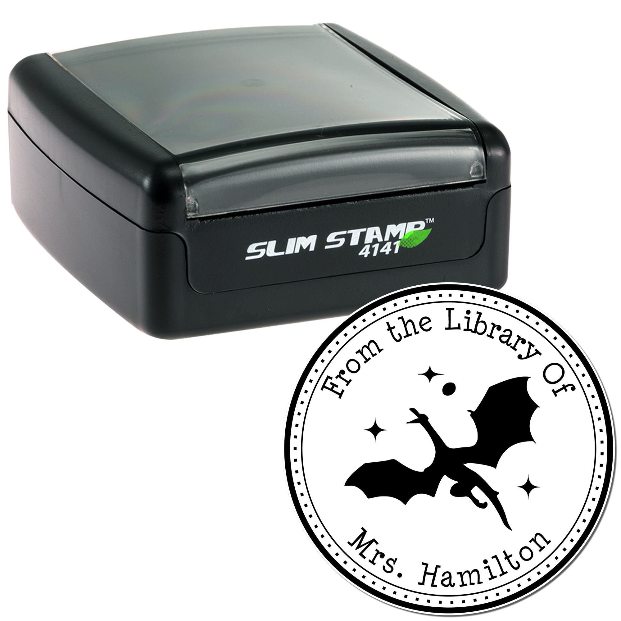 Pre-Inked Rune Claw Personalized Personal Library Stamper - Engineer Seal Stamps