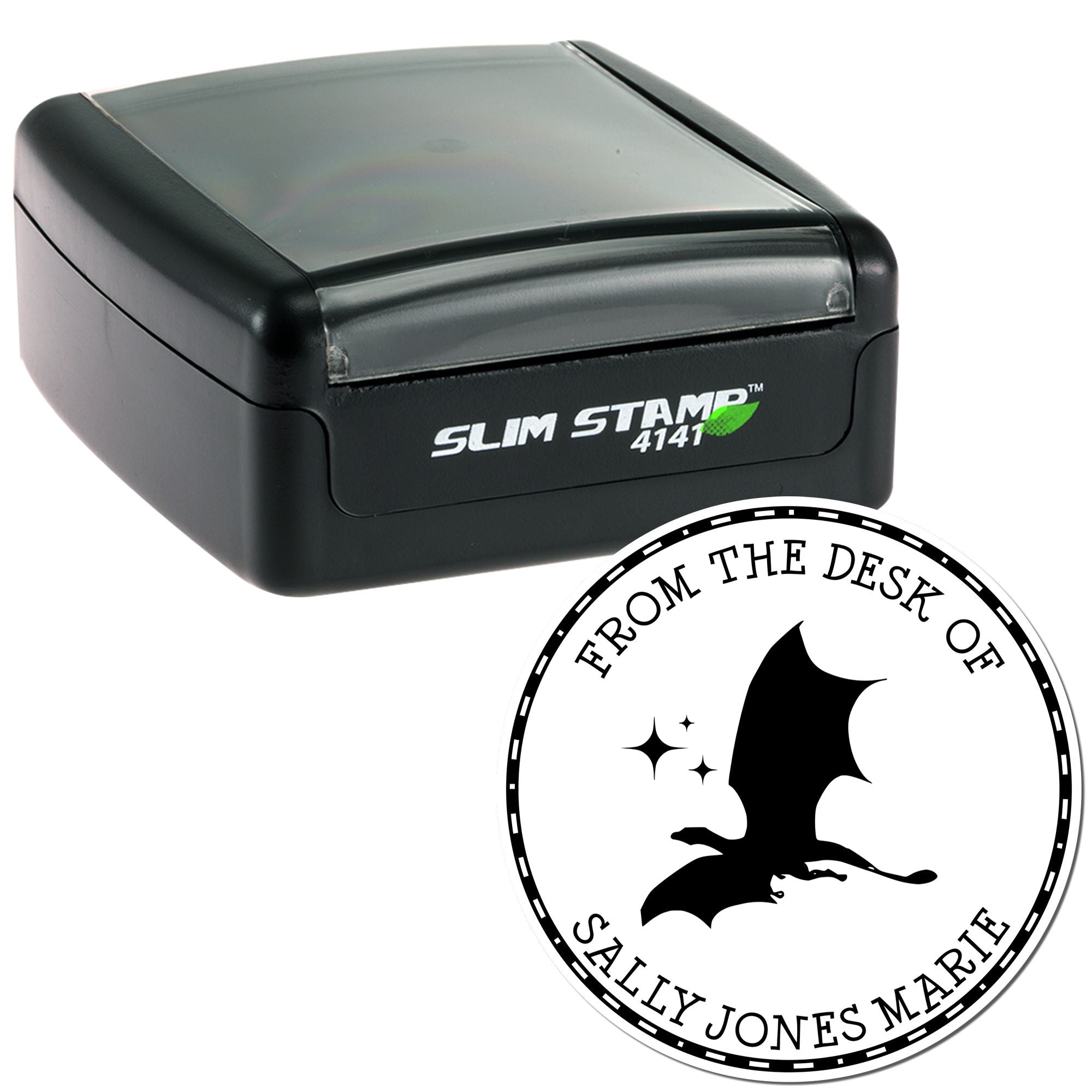 Pre-Inked Solar Flare Personalized Private Library Stamper - Engineer Seal Stamps