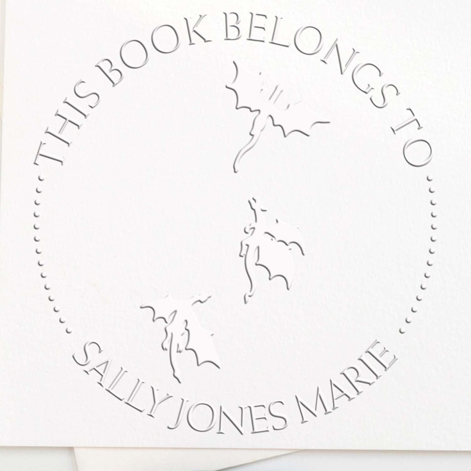 Soft Nebula Nest Personalized Book Library Embossing Seal