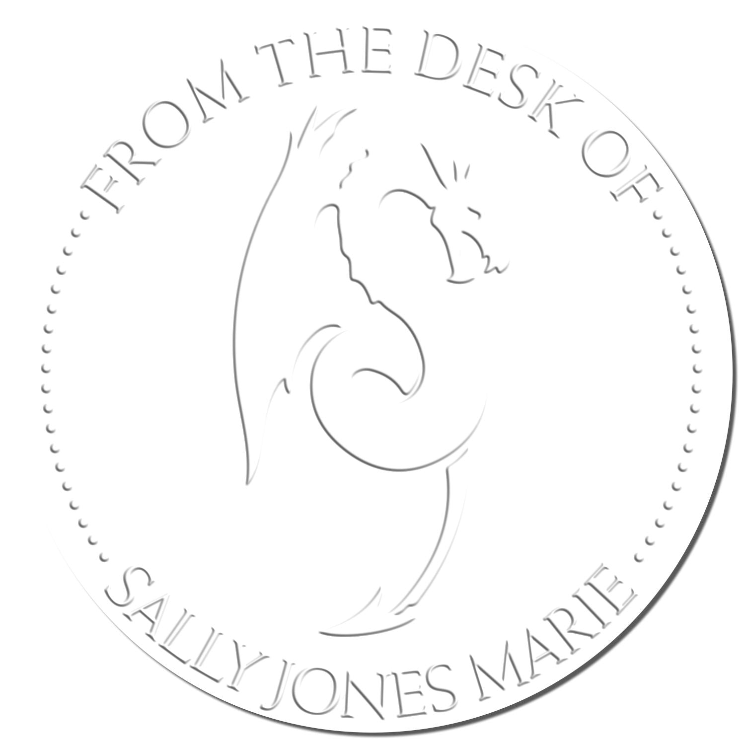 Desk Whisper Wind Personalized Name Inscription Embossed Stamp - Engineer Seal Stamps