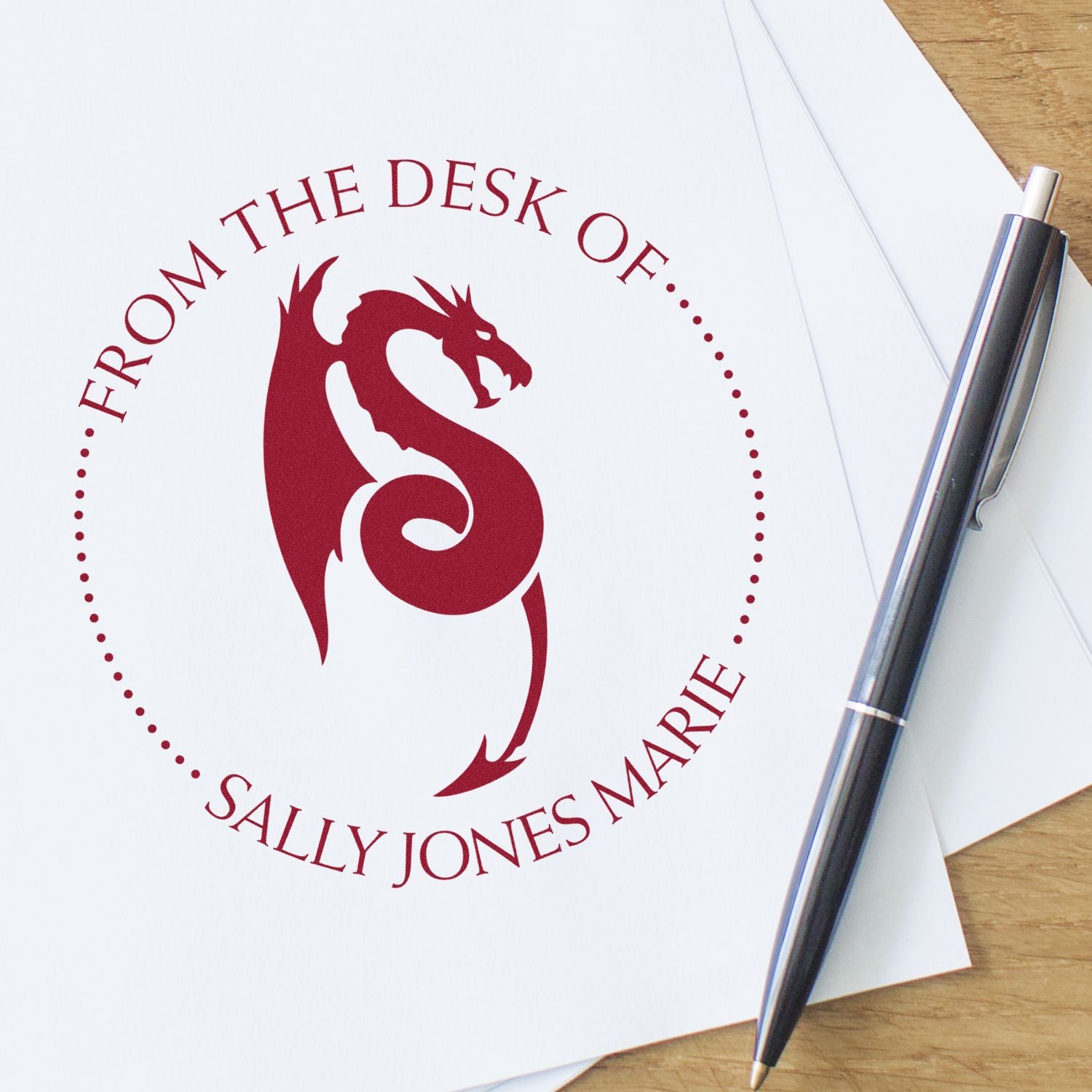 PSI Pre-Inked Whisper Wind Personalized Book Stamp - Engineer Seal Stamps