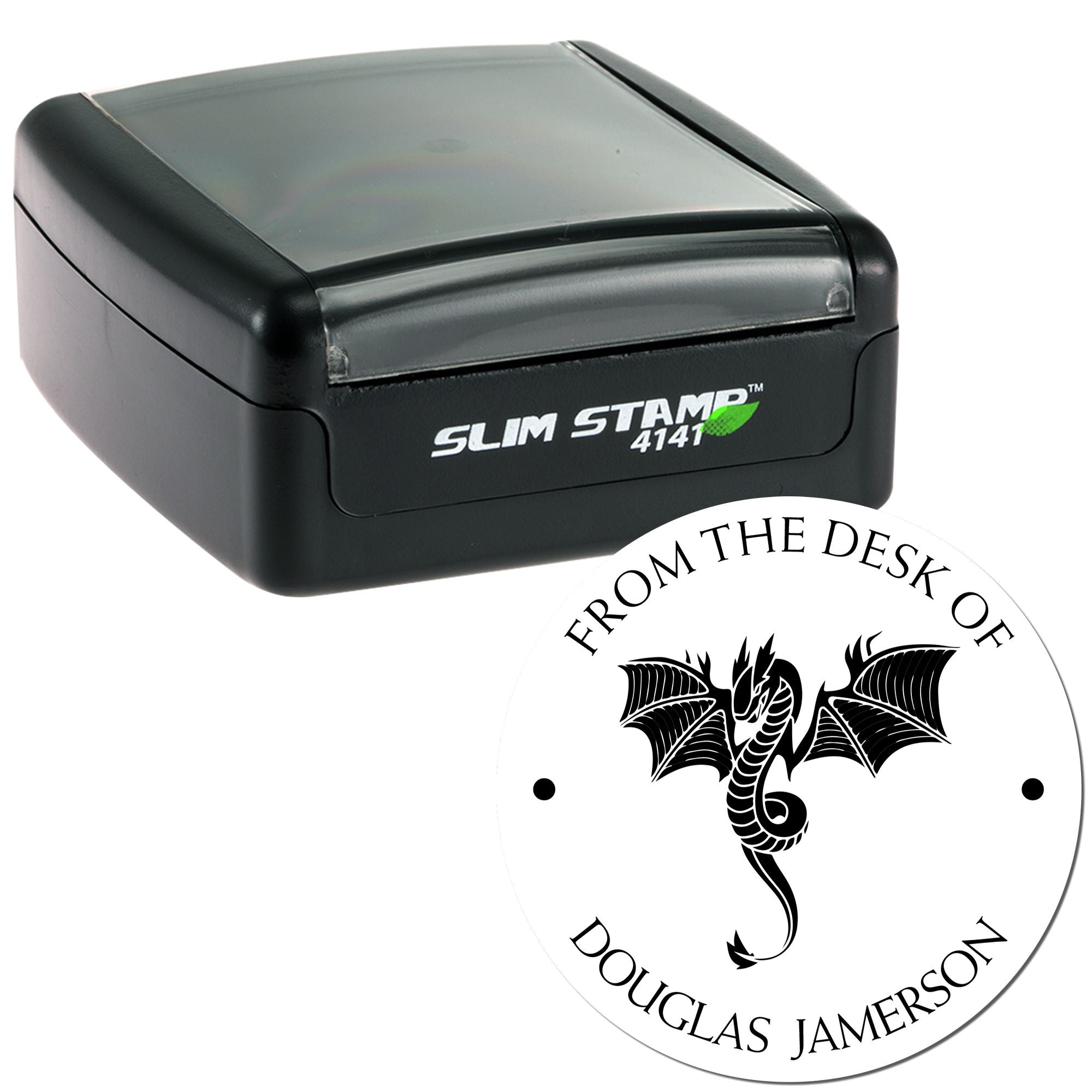 Pre-Inked Rainbow Ridge Personalized Read It Love It Stamper - Engineer Seal Stamps