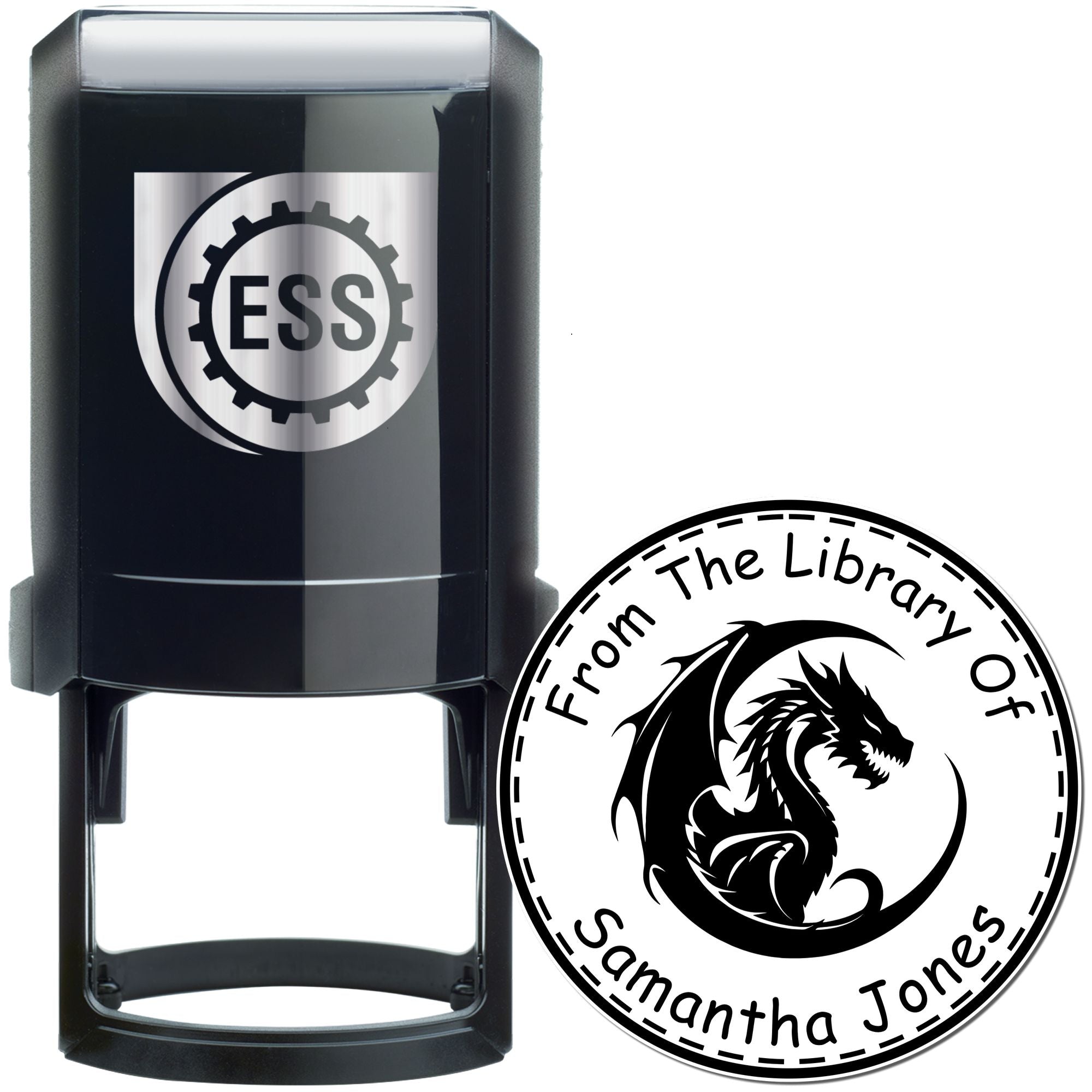 Self-Inking Shimmer Shade Custom Made Book Property Stamp - Engineer Seal Stamps