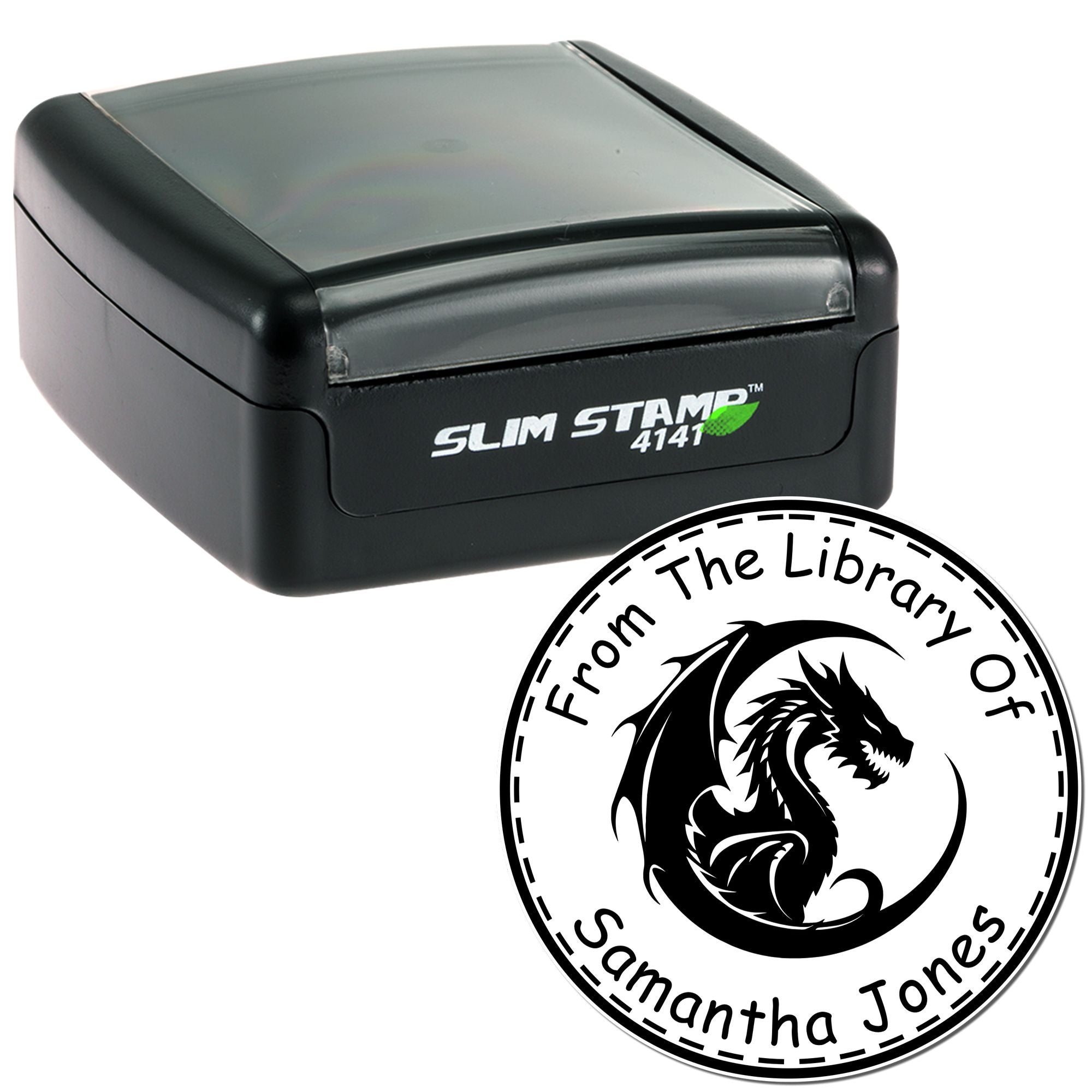 Pre-Inked Shimmer Shade Personalized Read It Love It Return It Stamp - Engineer Seal Stamps