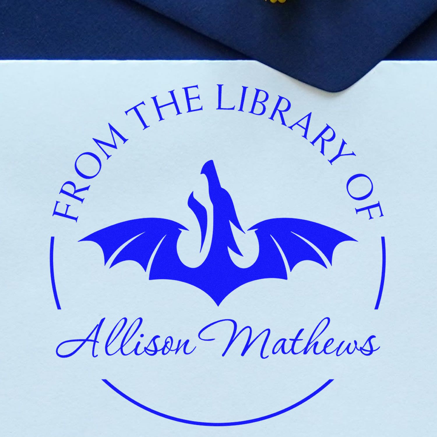 Pre-Inked Crystal Crest Personalized Reader Stamp - Engineer Seal Stamps