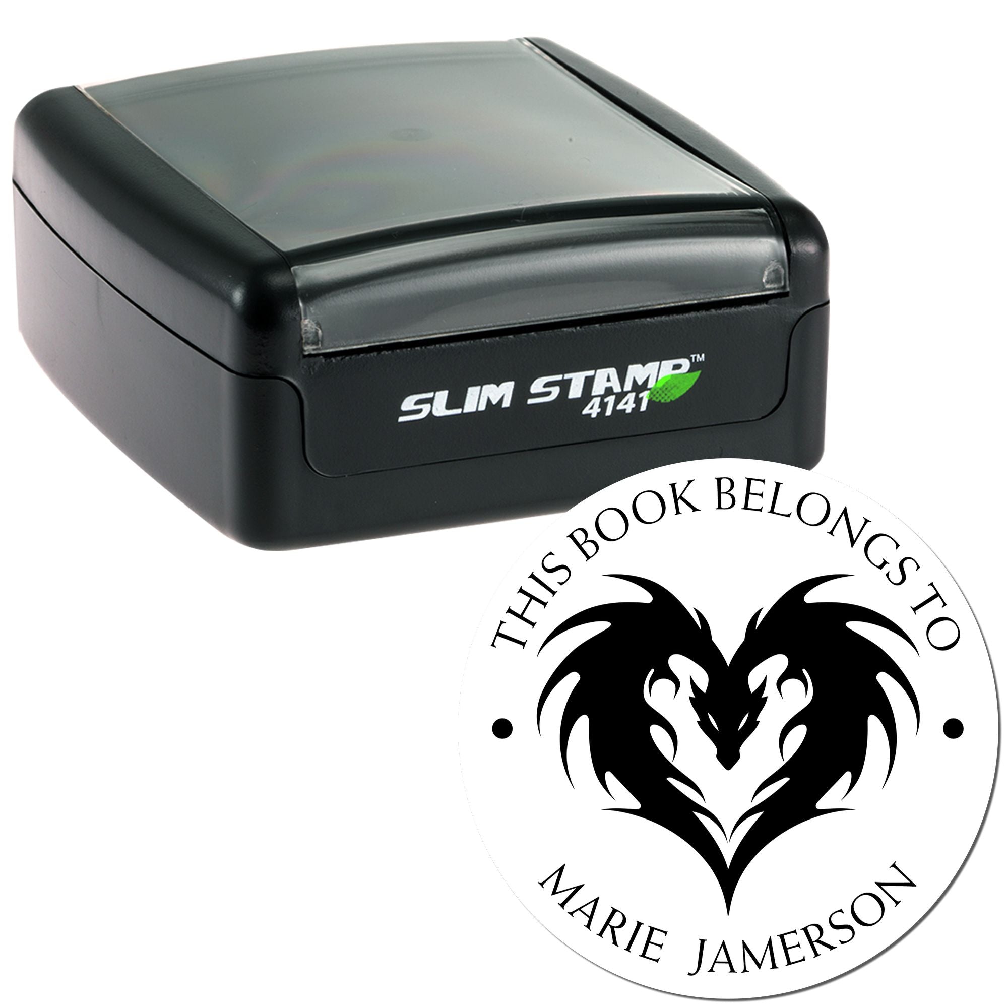 Pre-Inked Ember Flame Personalized Reader Stamper - Engineer Seal Stamps