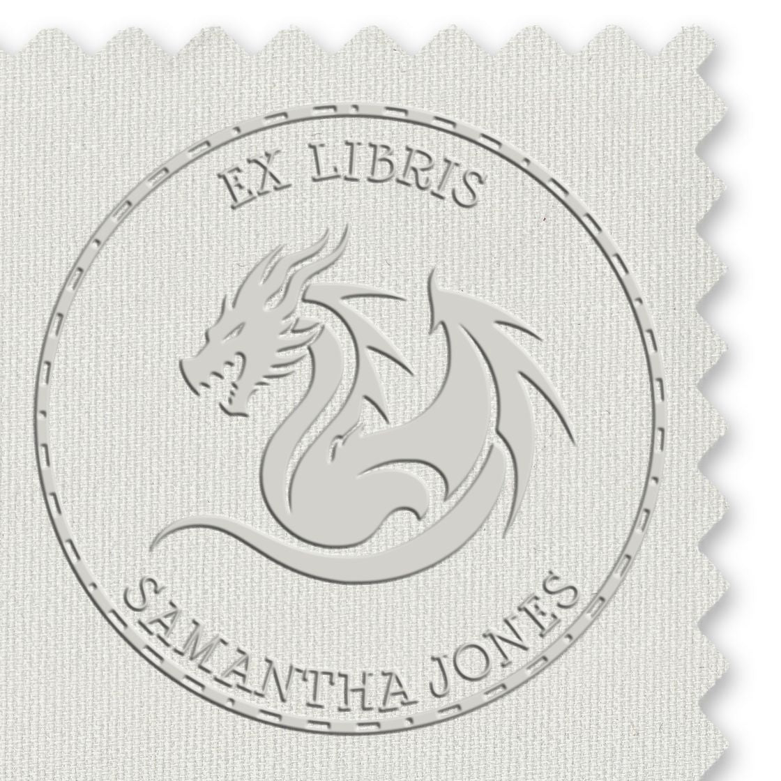 Desk Frost Fang Personalized Ownership Embosser - Engineer Seal Stamps