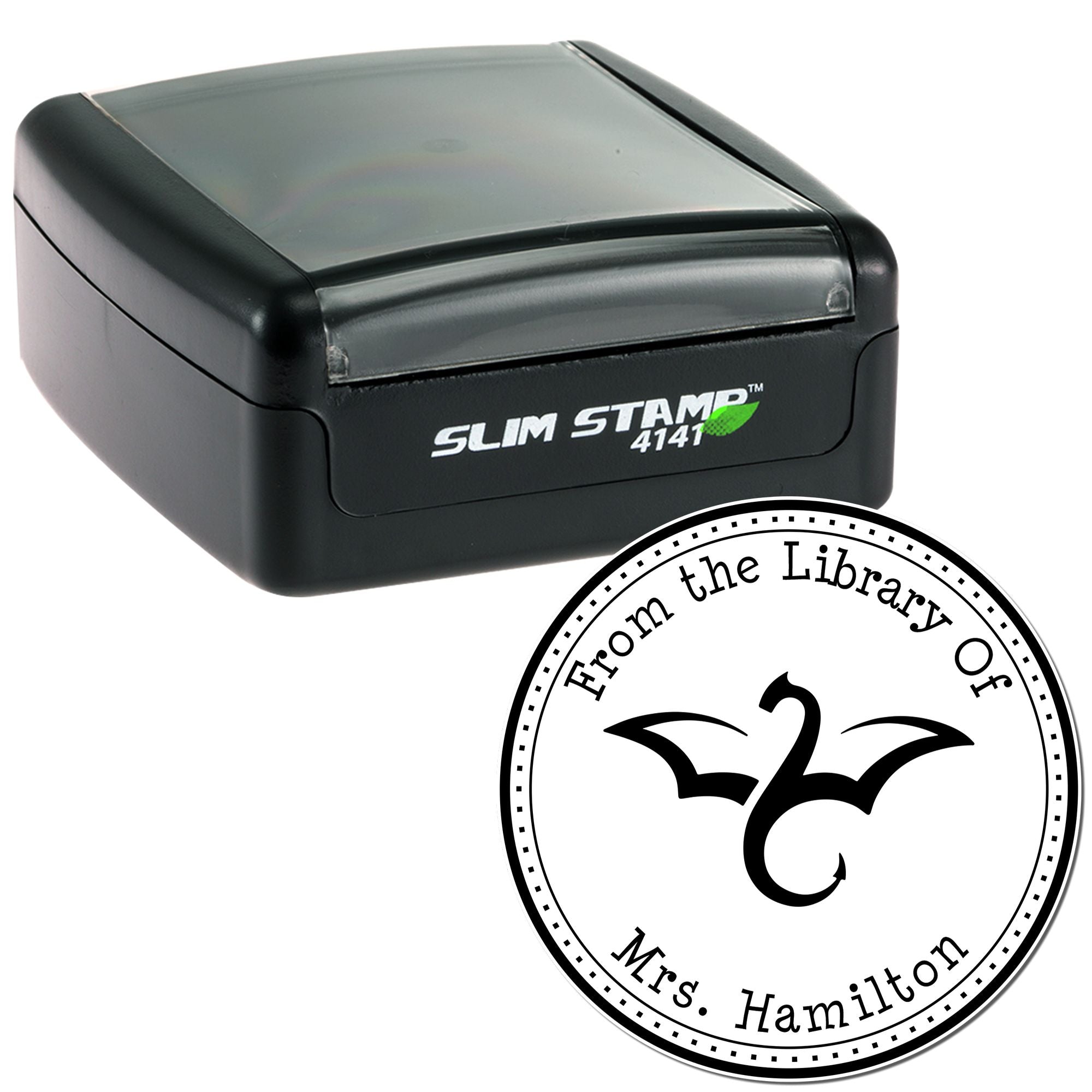 Pre-Inked Thunder Wing Customized Belongs To Stamp - Engineer Seal Stamps