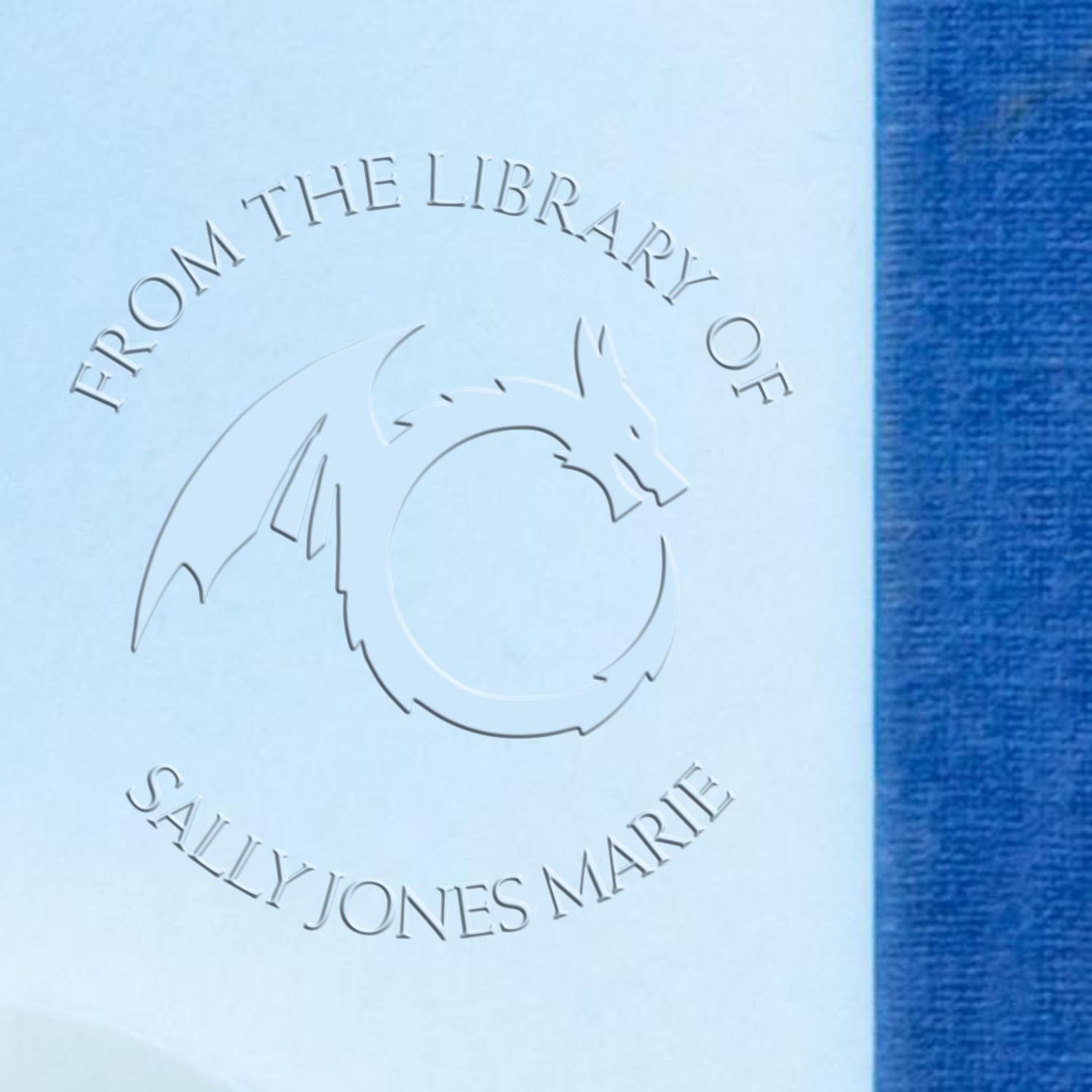 Desk Star Fire Personalized Ownership Embossing Stamp - Engineer Seal Stamps