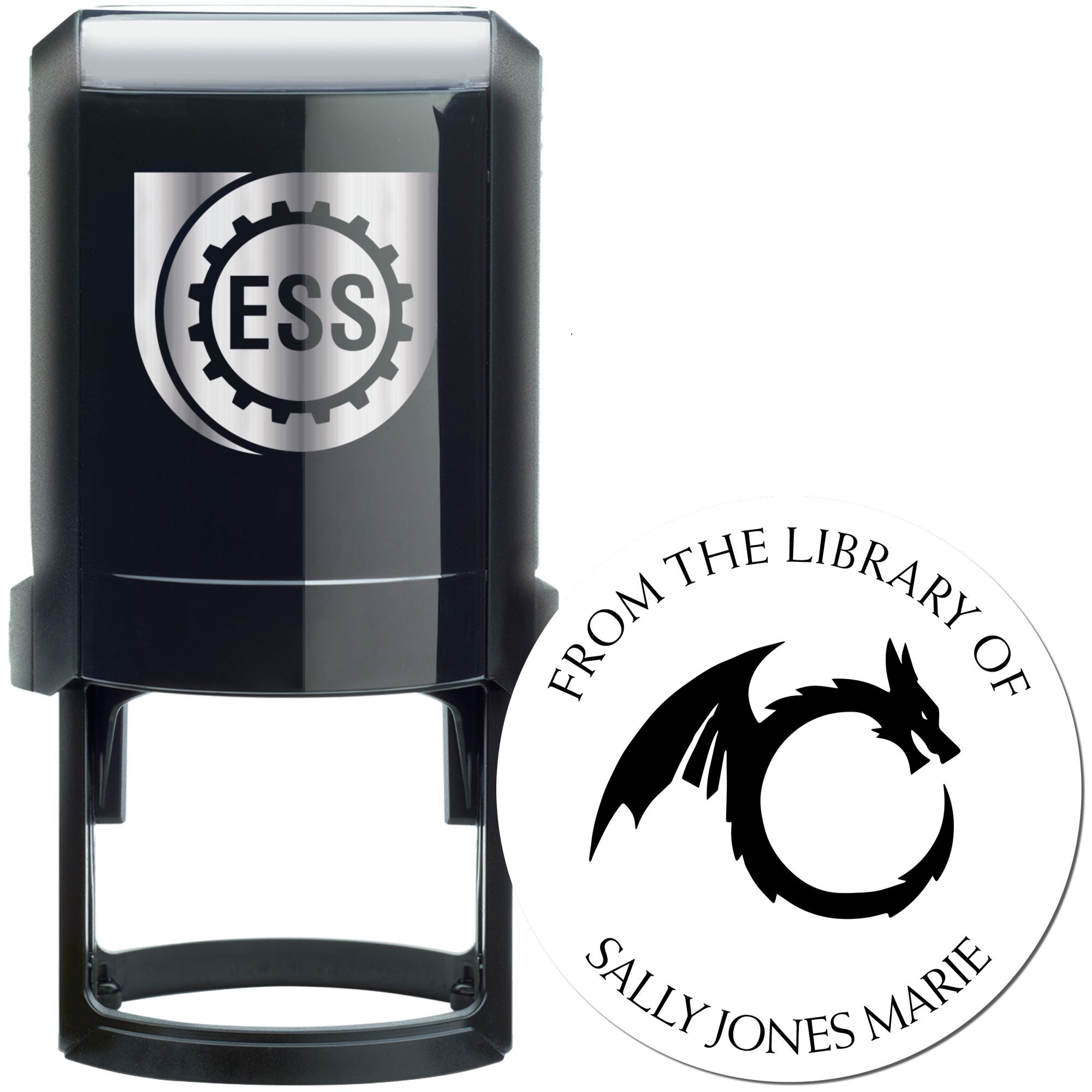 Self-Inking Star Fire Custom Made From The Library Of Stamper - Engineer Seal Stamps