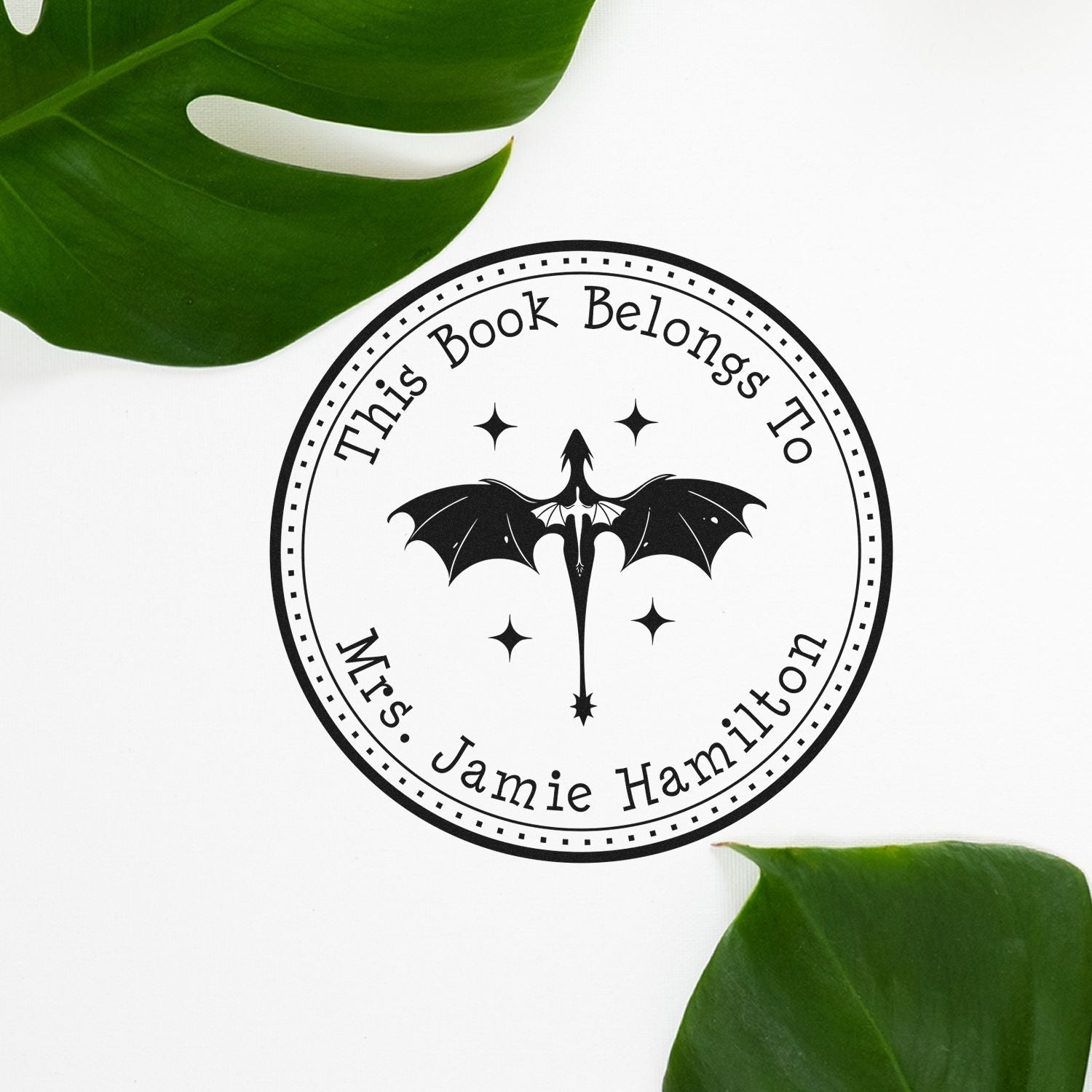 Self-Inking Diamond Scale Custom Made Library Stamp - Engineer Seal Stamps