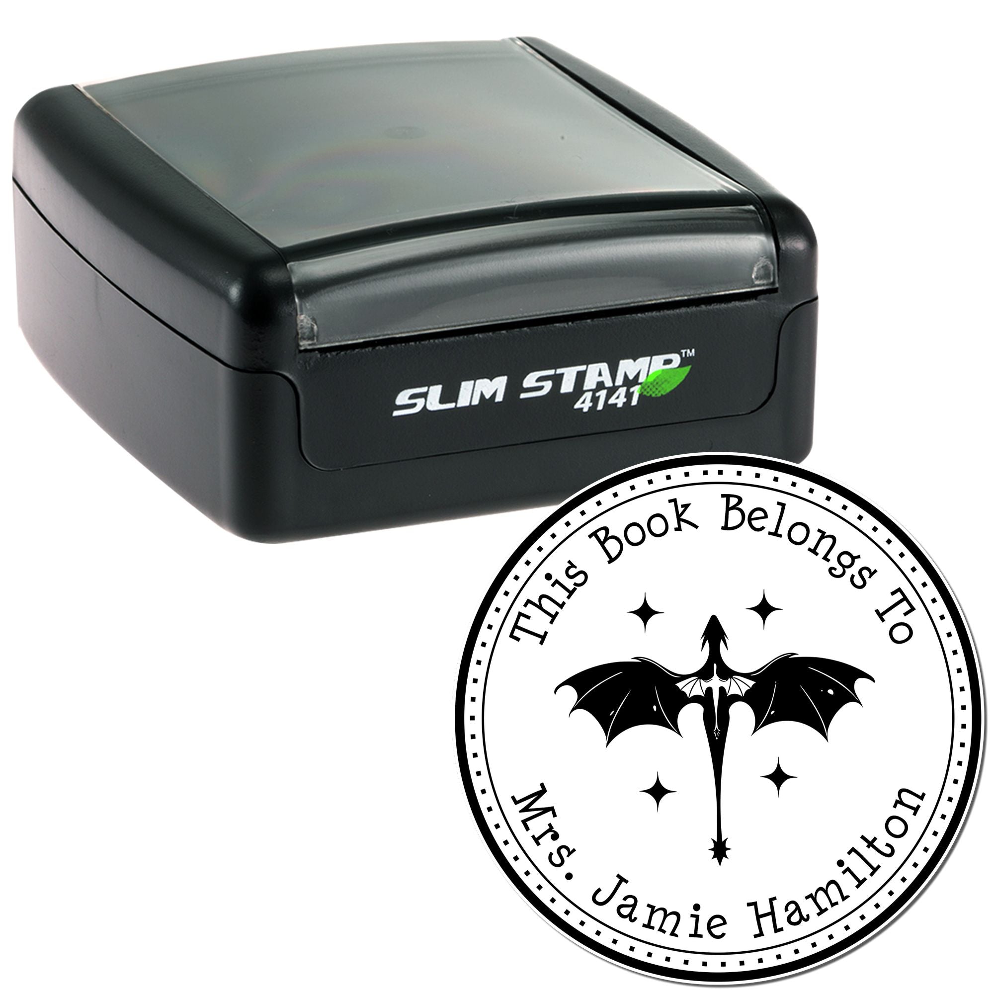 Pre-Inked Diamond Scale Customized Bibliophile Stamp - Engineer Seal Stamps