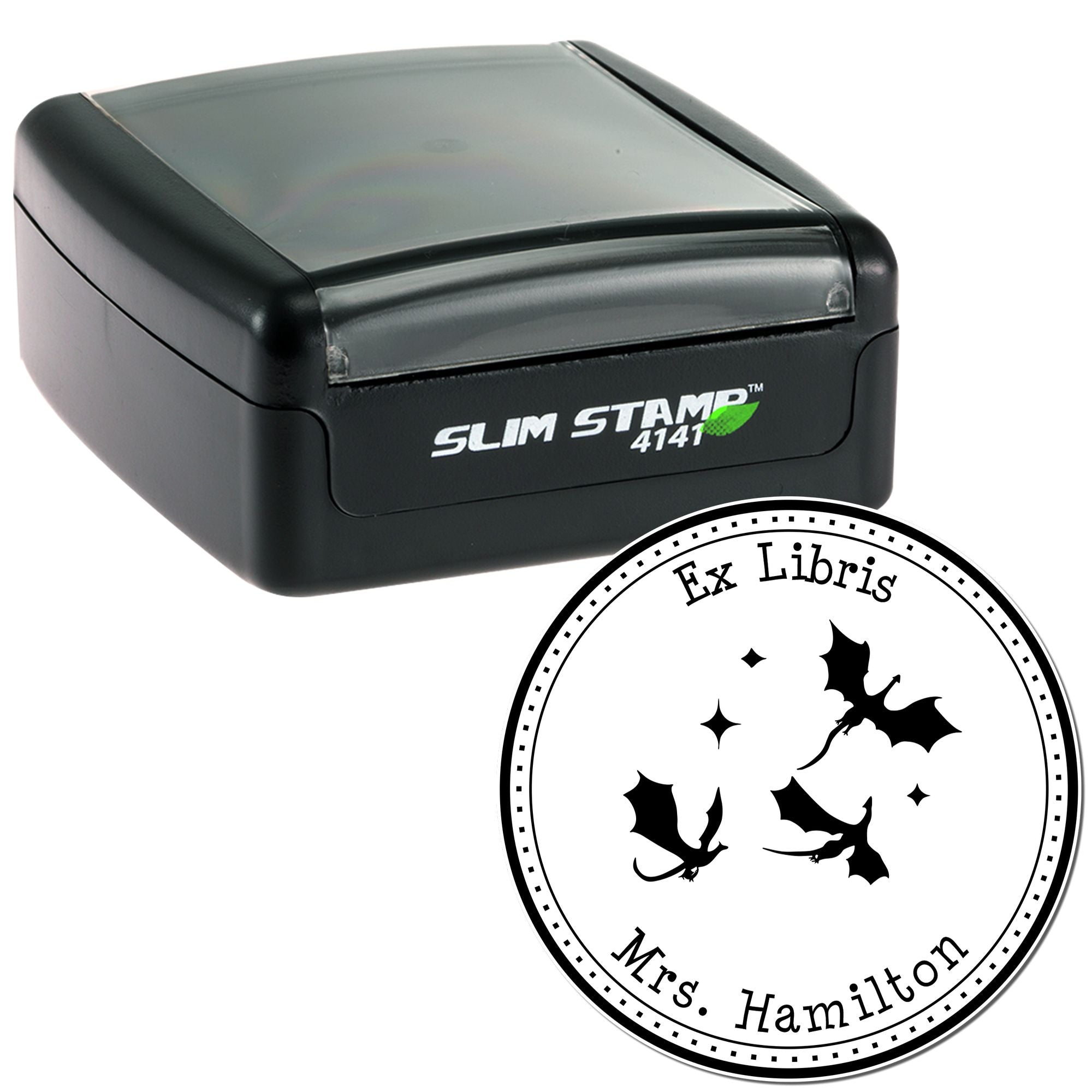 Pre-Inked Blaze Claws Customized Book Stamp - Engineer Seal Stamps