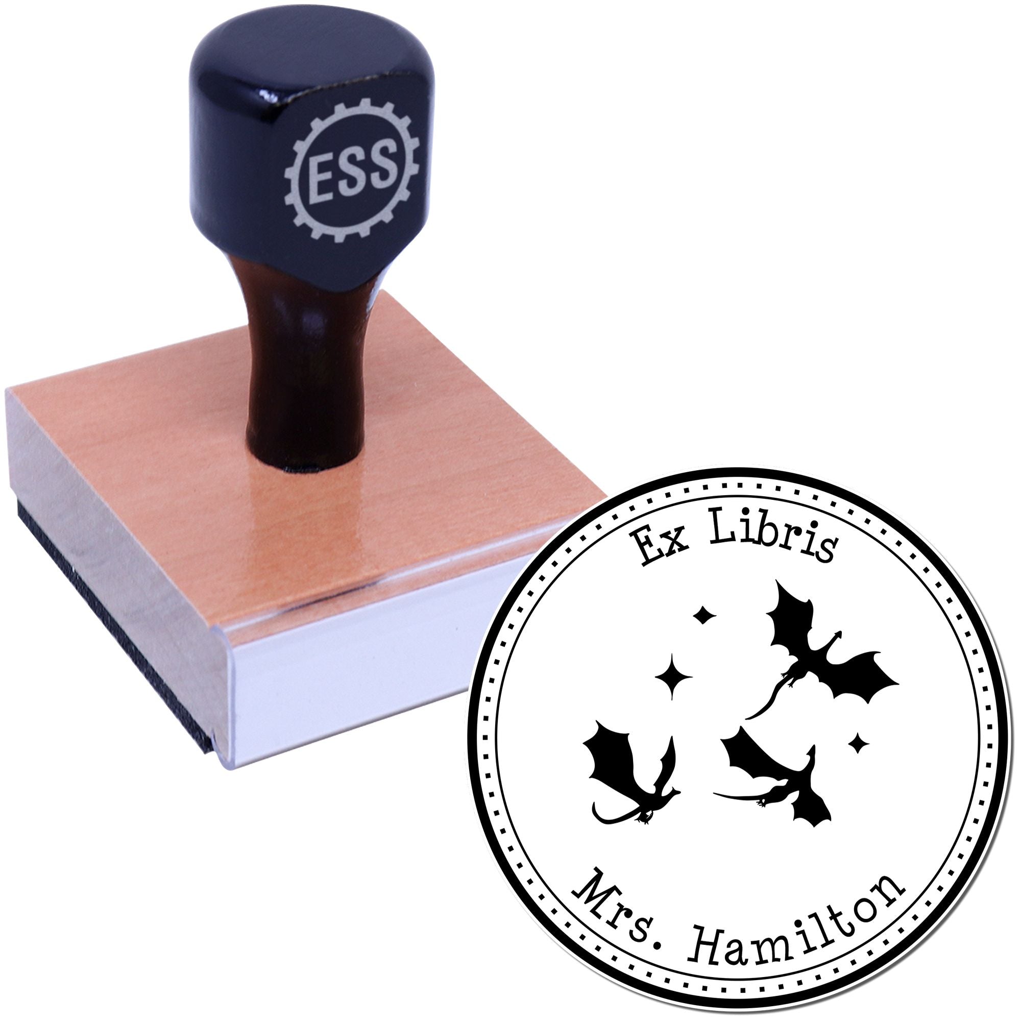 Wood Handle Blaze Claws Custom Name Inscription Stamp