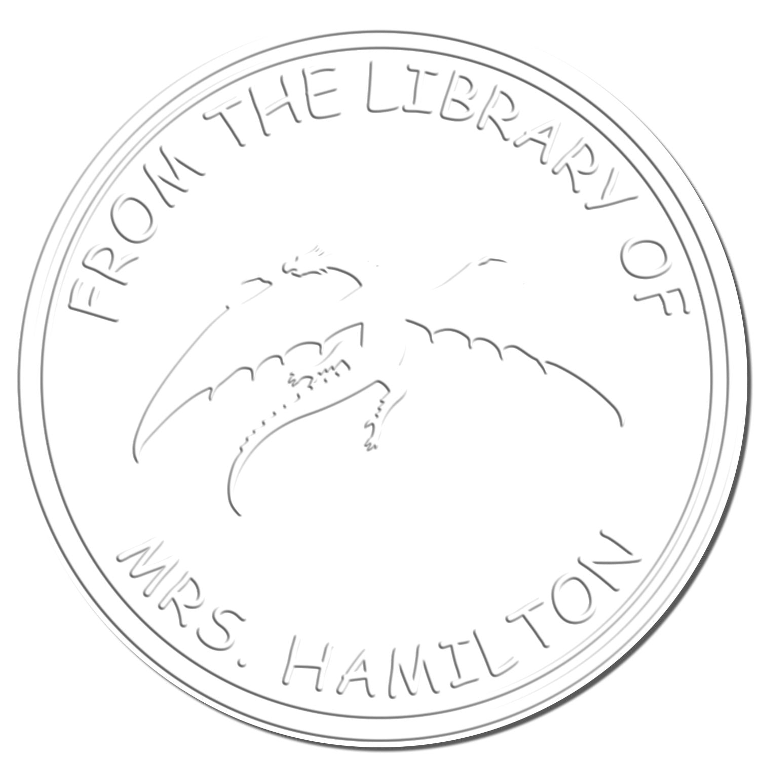 Soft Storm Whisper Personalized Book Name Seal Press - Engineer Seal Stamps